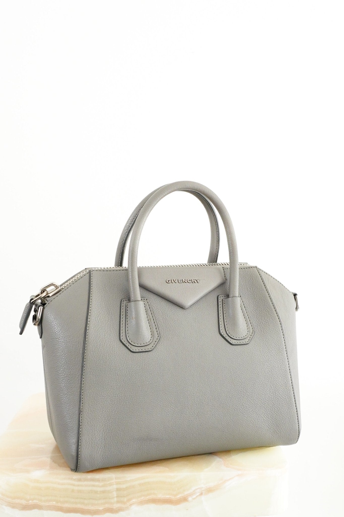 Givenchy Medium Antigona Bag Pearl Grey Sugar (RRP £1690) | Authentic Preloved - Reloved Again