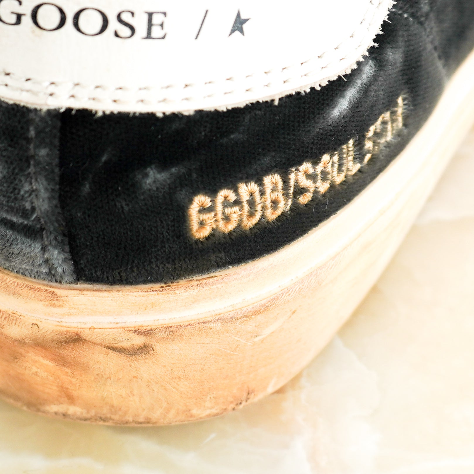Golden Goose Soul Star Black Velvet Shoes RRP £400 | Authentic Preloved - Reloved Again