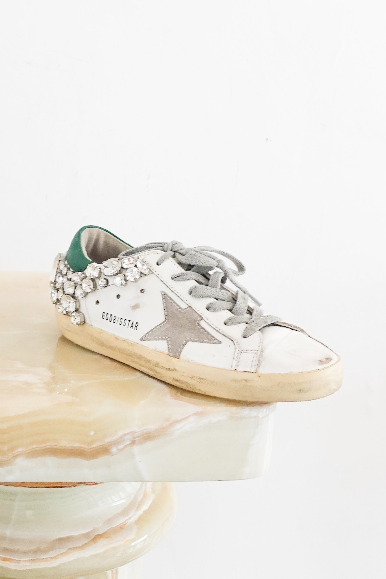Golden Goose Super-Star with Swarovski Trainers RRP £1300  | Preloved Authentic