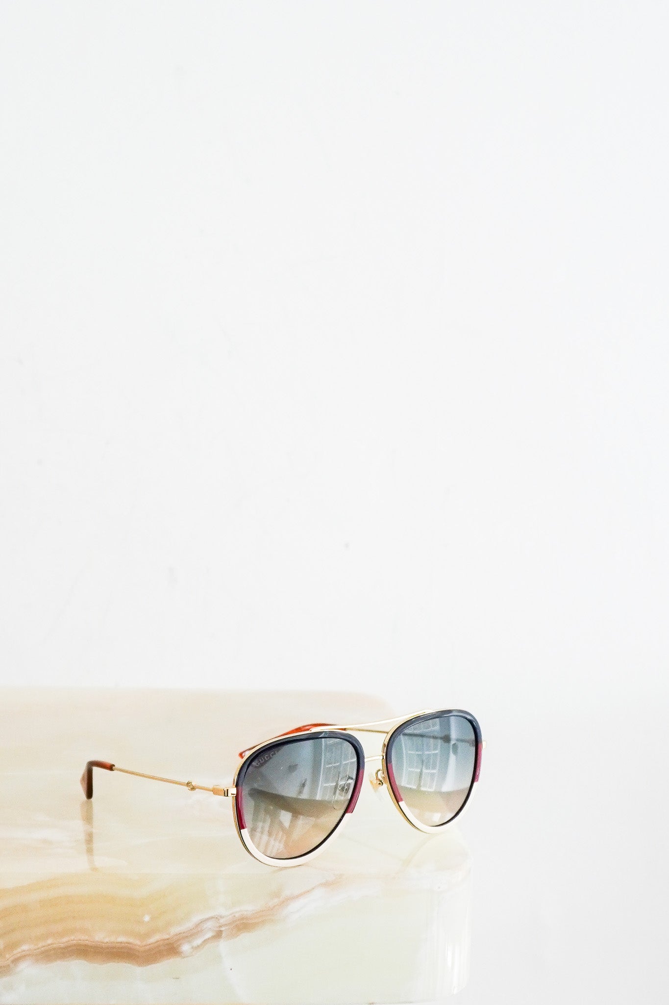 Gucci Bee Aviator Sunglasses RRP £385 | Authentic Preloved FINAL SALE - Reloved Again