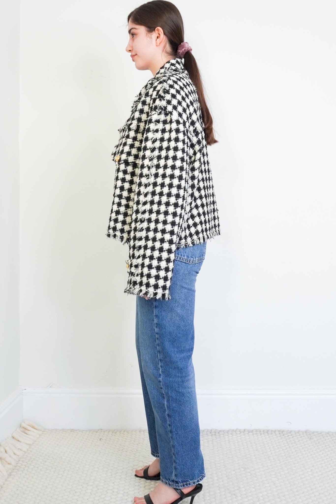 Gucci Black and White Tweed Blazer RRP £2500 | Authentic Preloved - Reloved Again