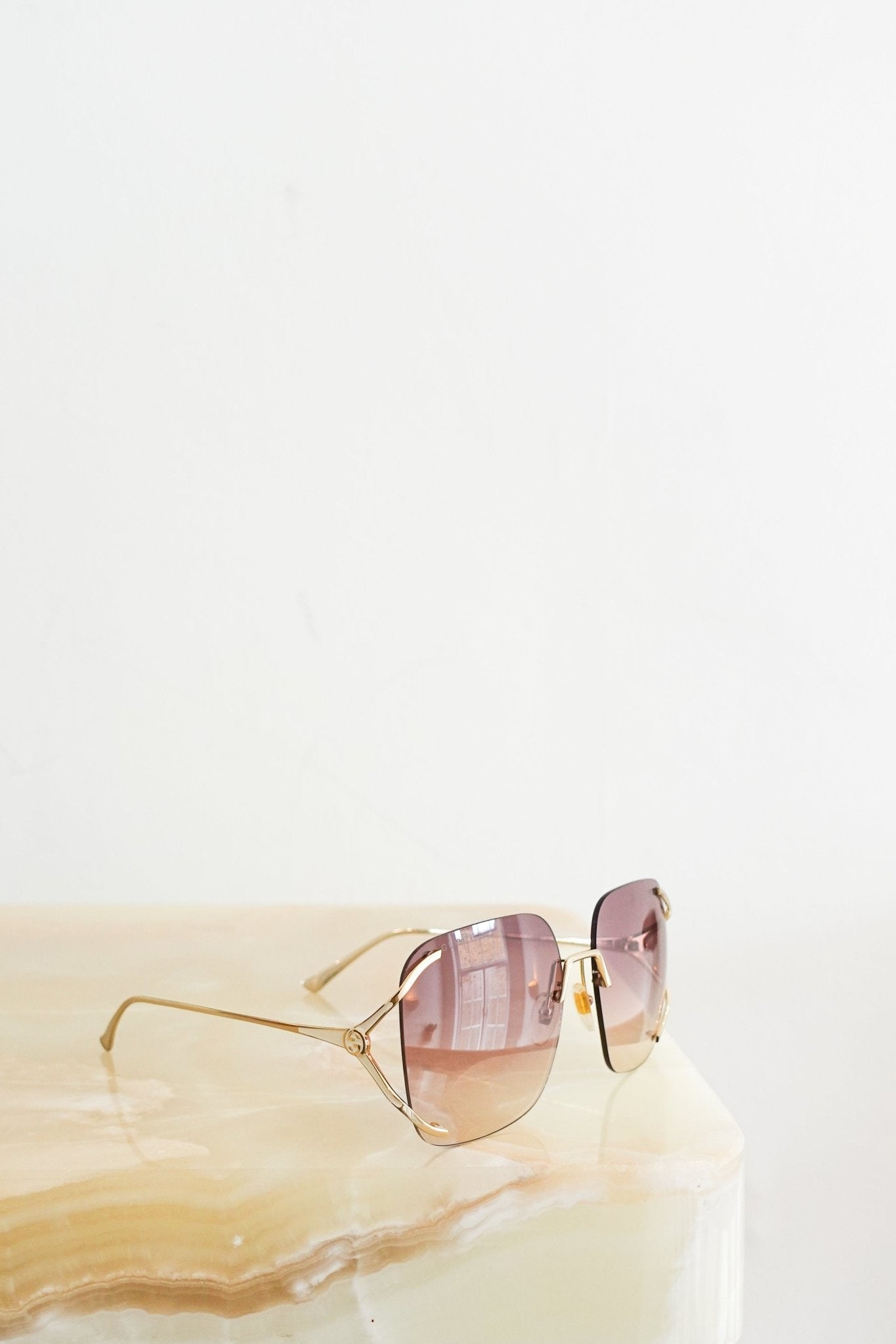 Gucci Brown tinted Sunglasses RRP £249 | Authentic Preloved - Reloved Again