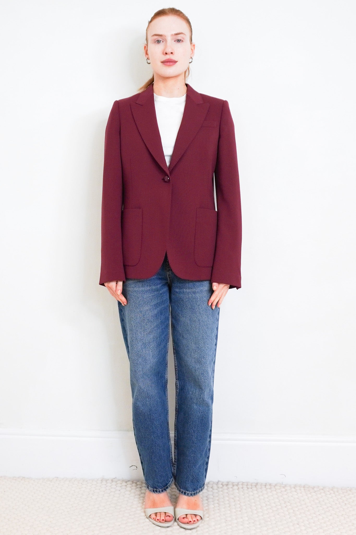 Gucci Burgundy Blazer RRP £2150 | Authentic Preloved - Reloved Again
