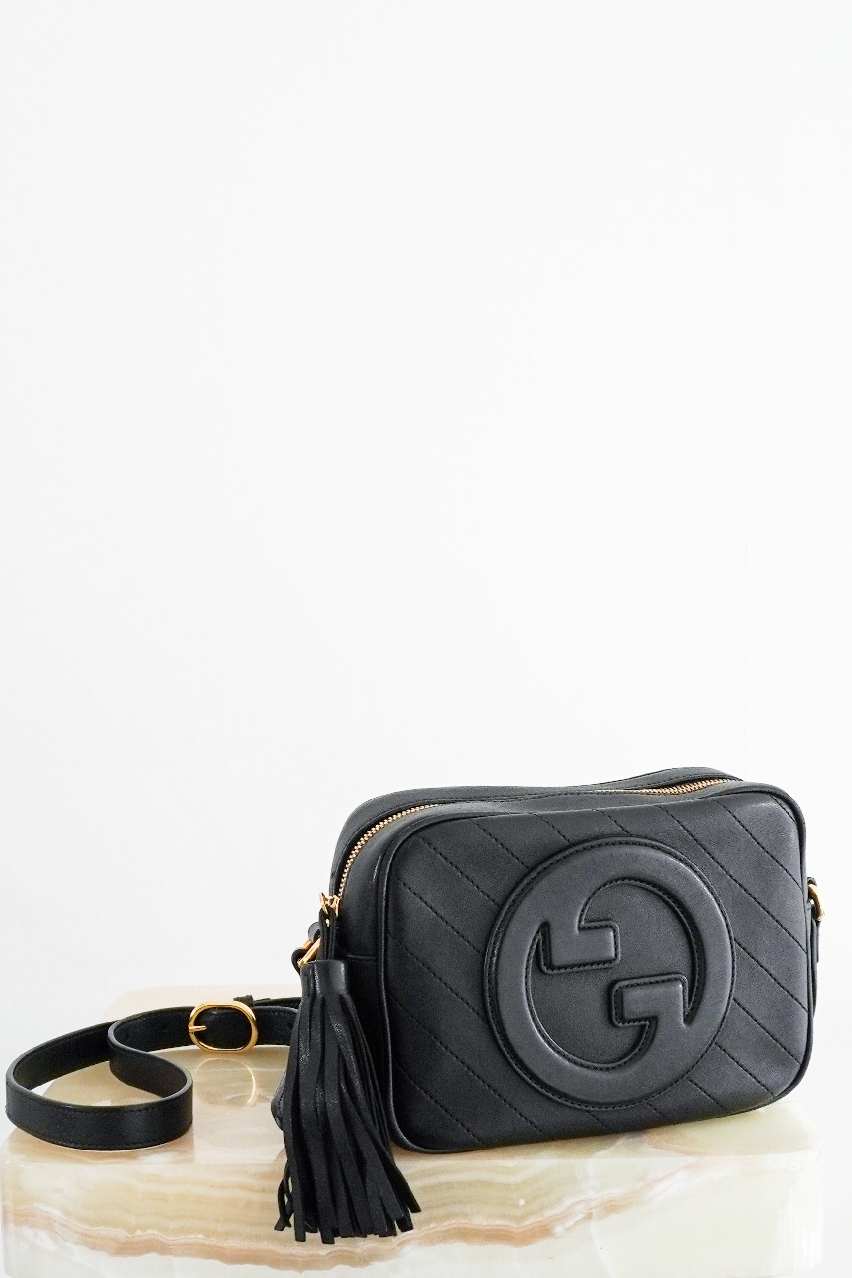 Gucci-GG-Blondie-Camera-Bag-in-black-front-picture-Chelsea-London