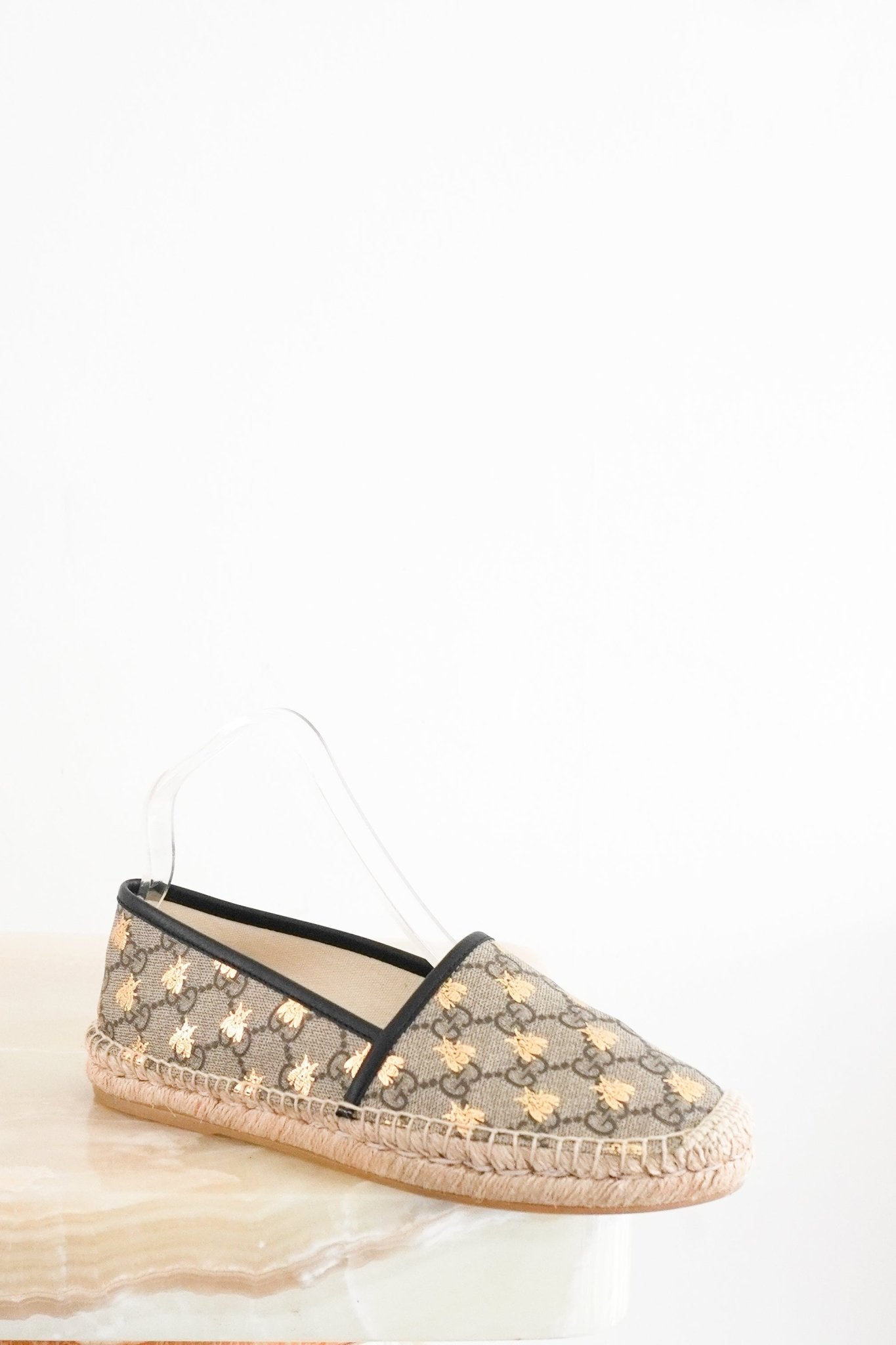 Gucci GG Brown Monogram Espadrilles (RRP £550) | Authentic Preloved - Reloved Again