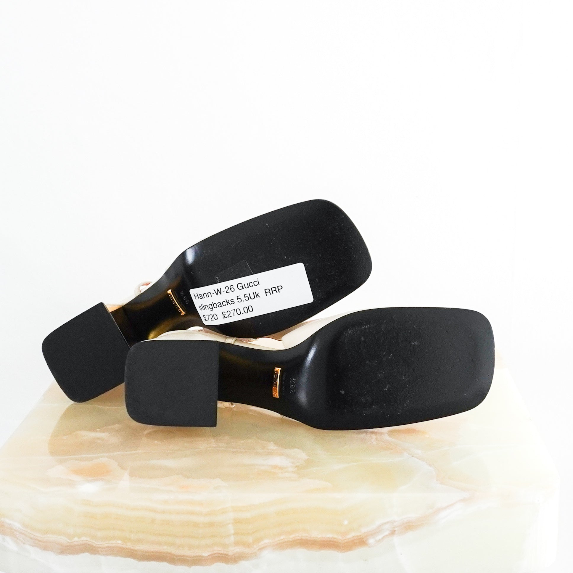 Gucci-Marmont-White-Block-Slingback-Heels-bottom-picture-Chelsea-London