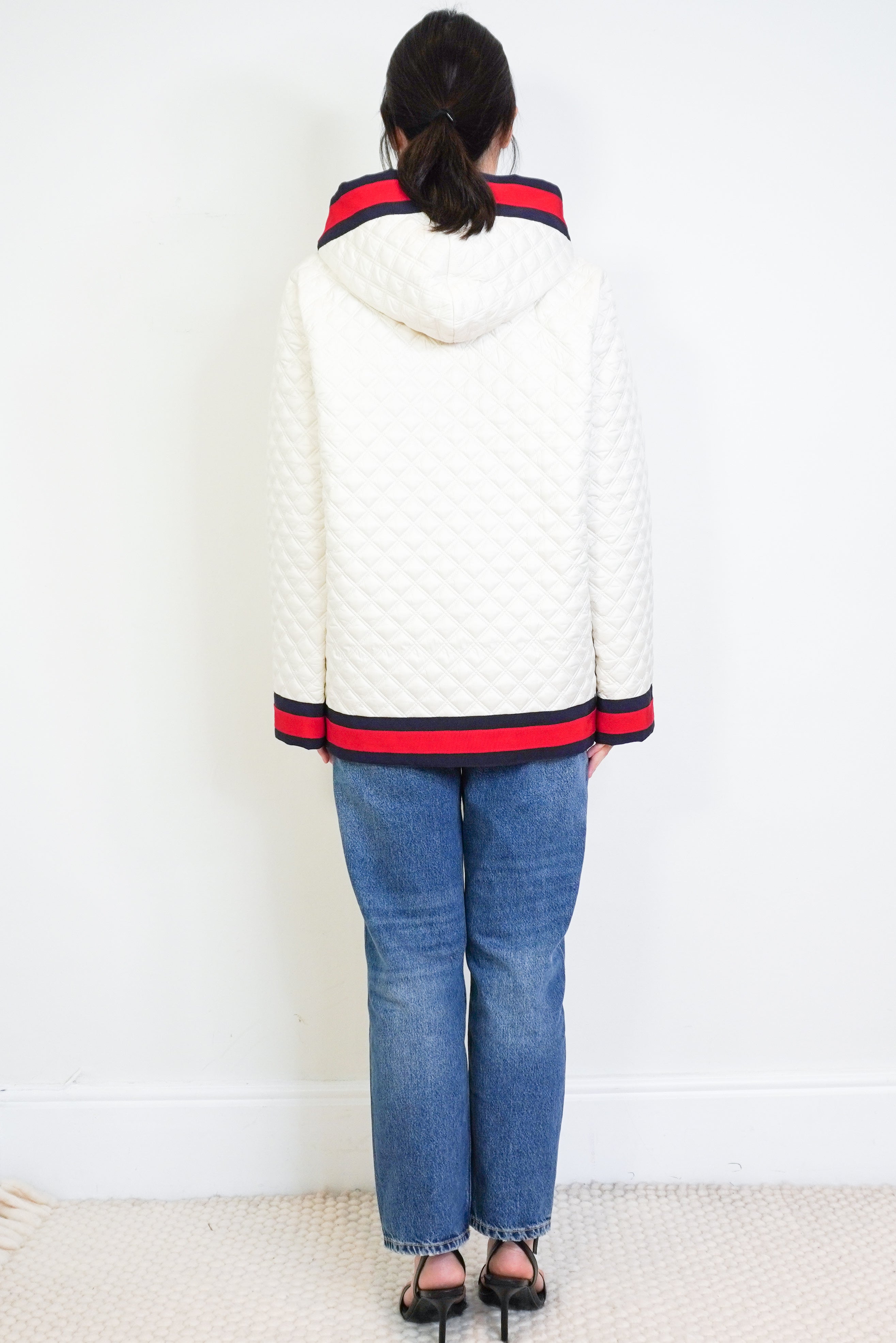 Gucci-White-Quilted-Hooded-Jacket-back-picture-Chelsea-London
