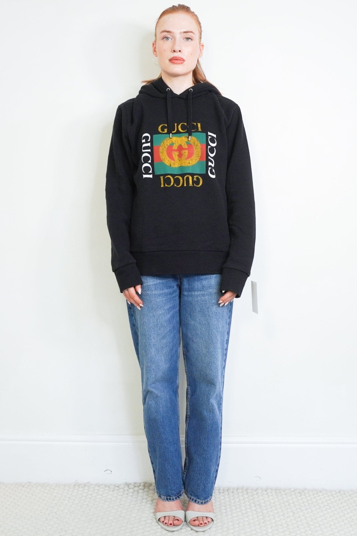 Gucci Black GG Logo Hoodie (RRP £700) | Authentic Preloved - Reloved Again