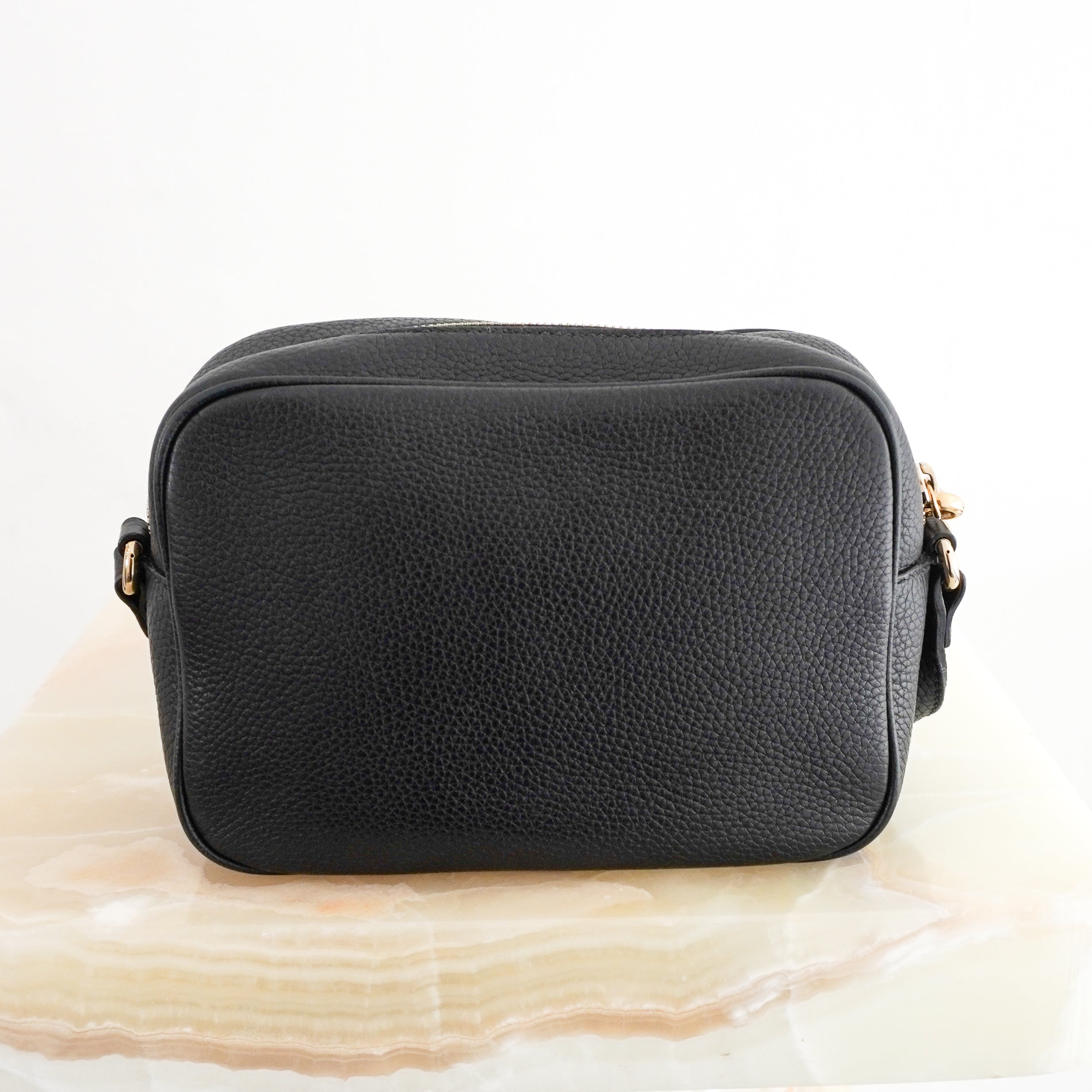 Gucci GG Soho Disco Crossbody Bag in Black back photo chelsea london