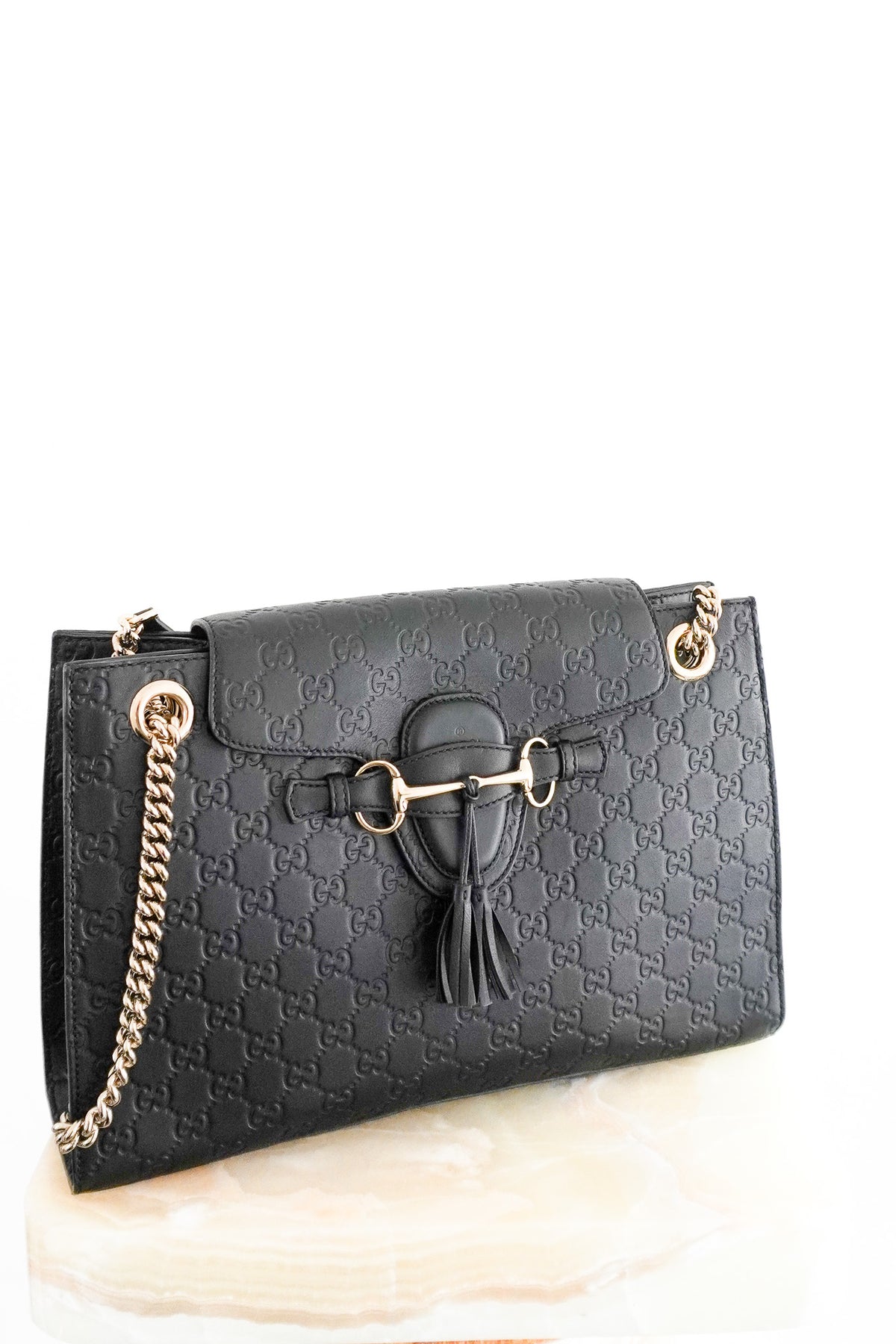 Gucci Guccissima Large Emily Shoulder Bag front