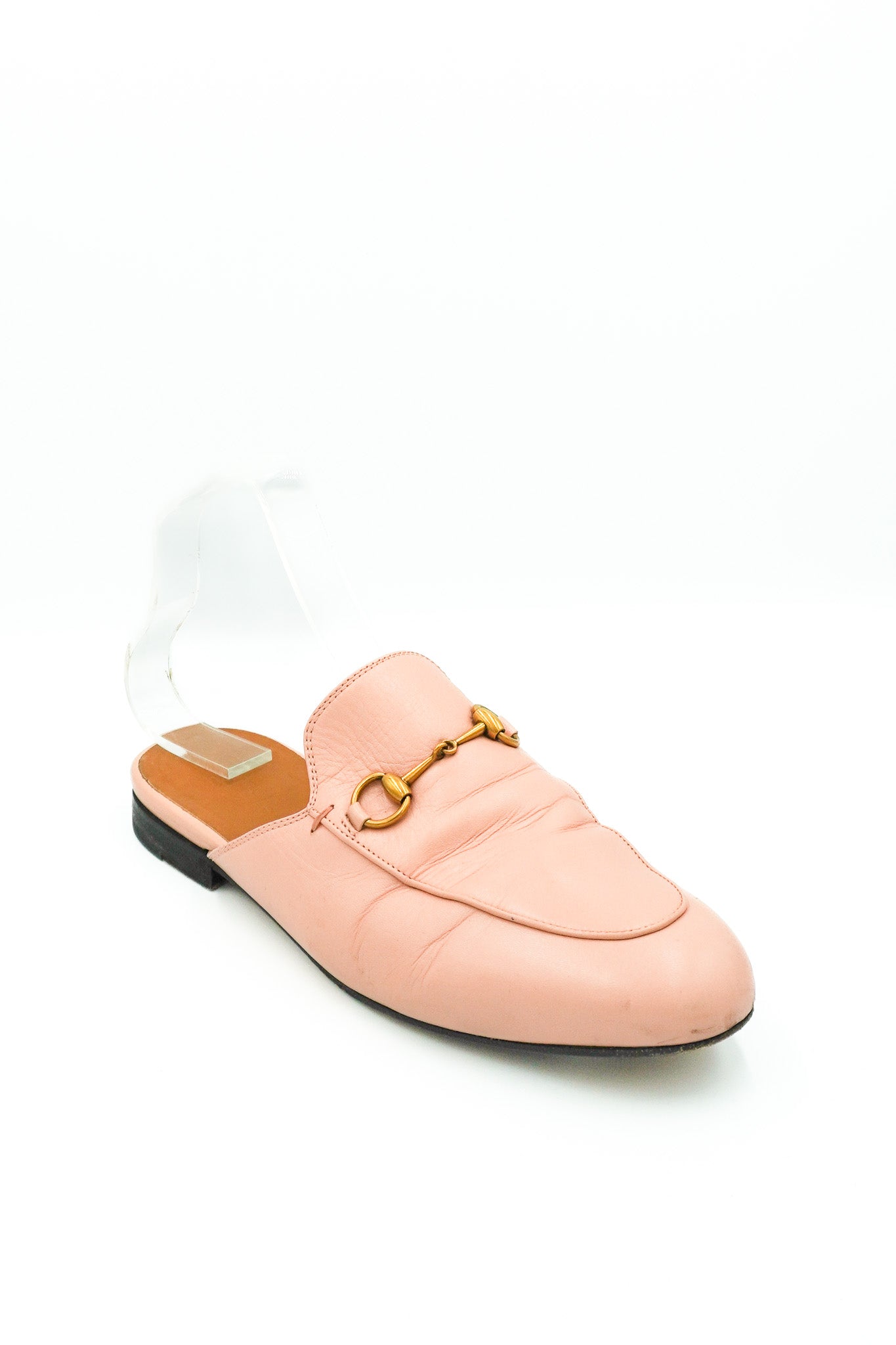 Gucci Princetown Mules in Pink Leather front photo
