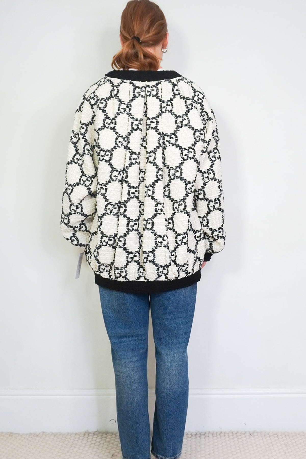Gucci Tweed Monogram Jacket back photo