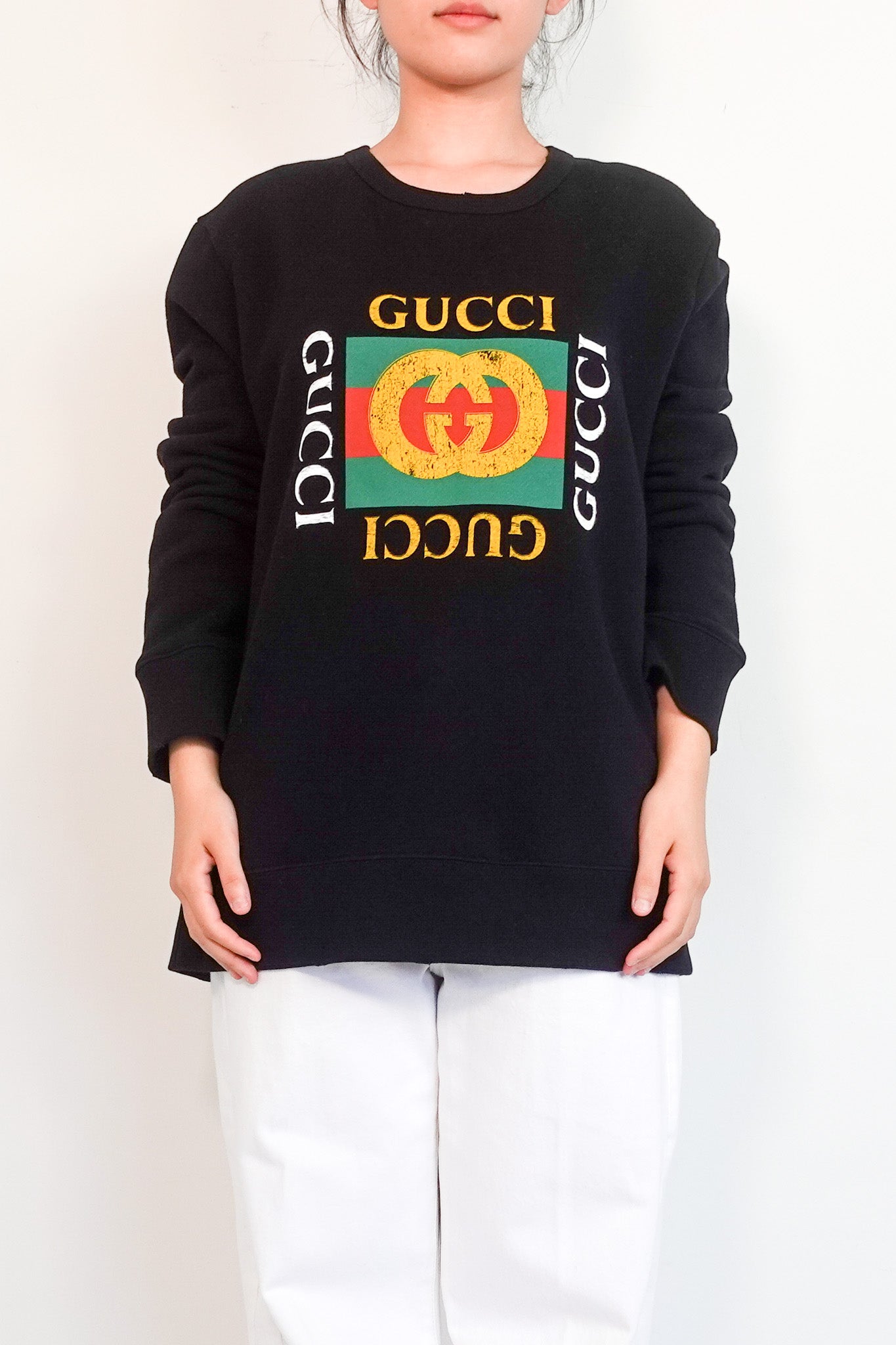 Gucci crew neck logo sweatshirt RRP £700 | Authentic Preloved