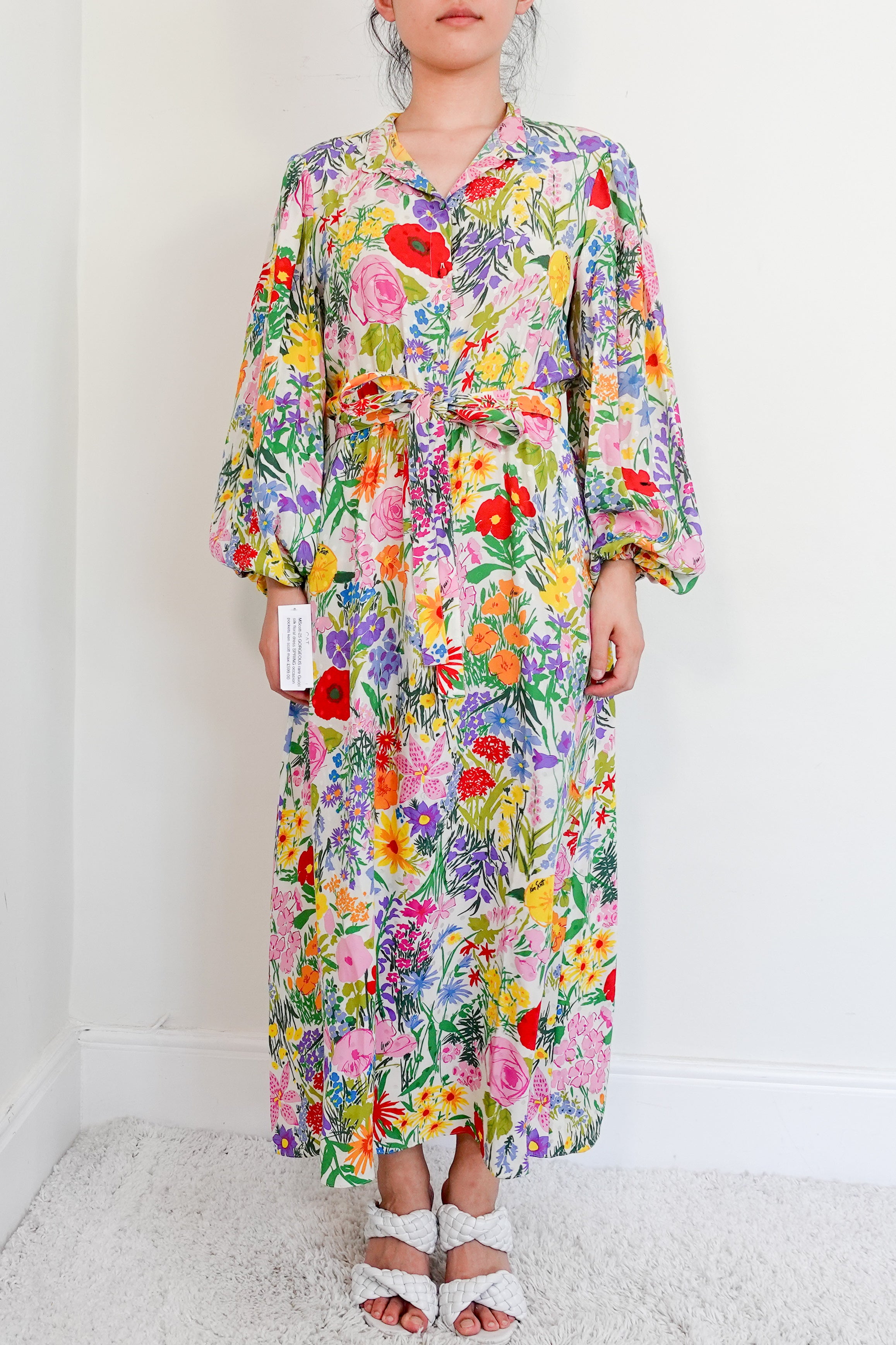 Gucci silk Floral Dress RRP £2.9K | Authentic Preloved