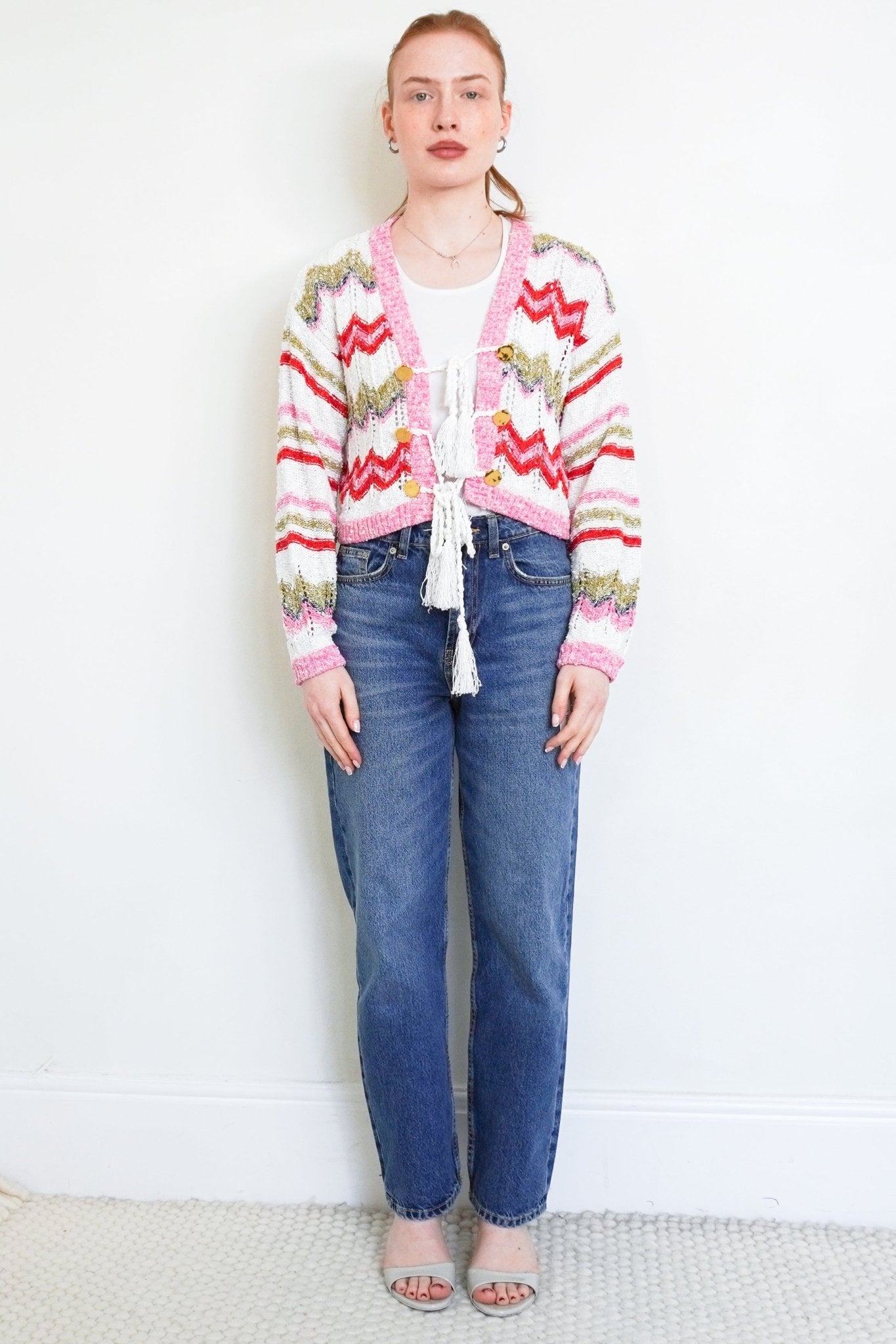 Hayley-Menzies-Multicolour-Stripe-Cardigan-front-picture-Chelsea-London