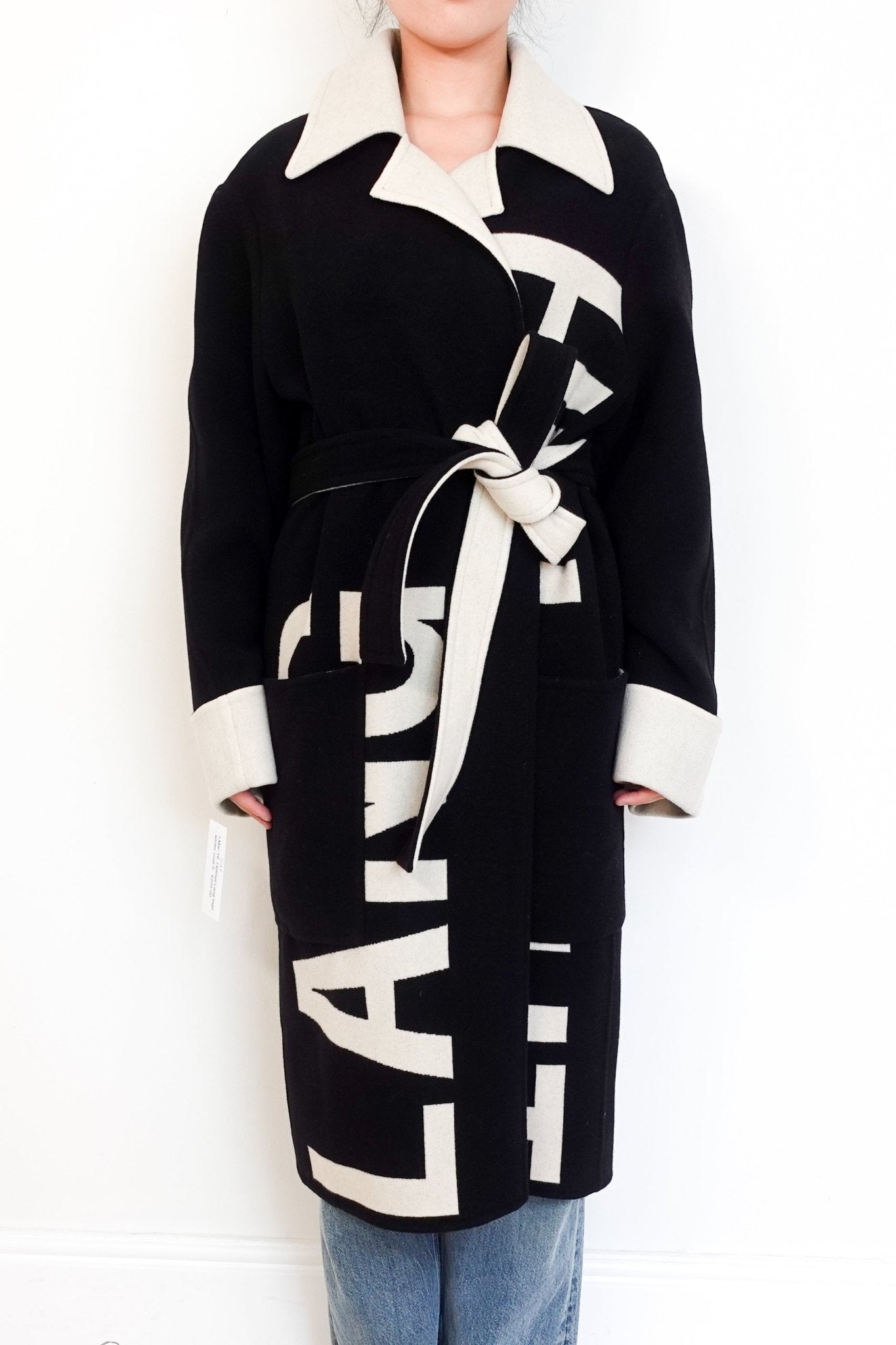 Helmut Lang Logo Winter Coat RRP £850 | Authentic Preloved - Reloved Again