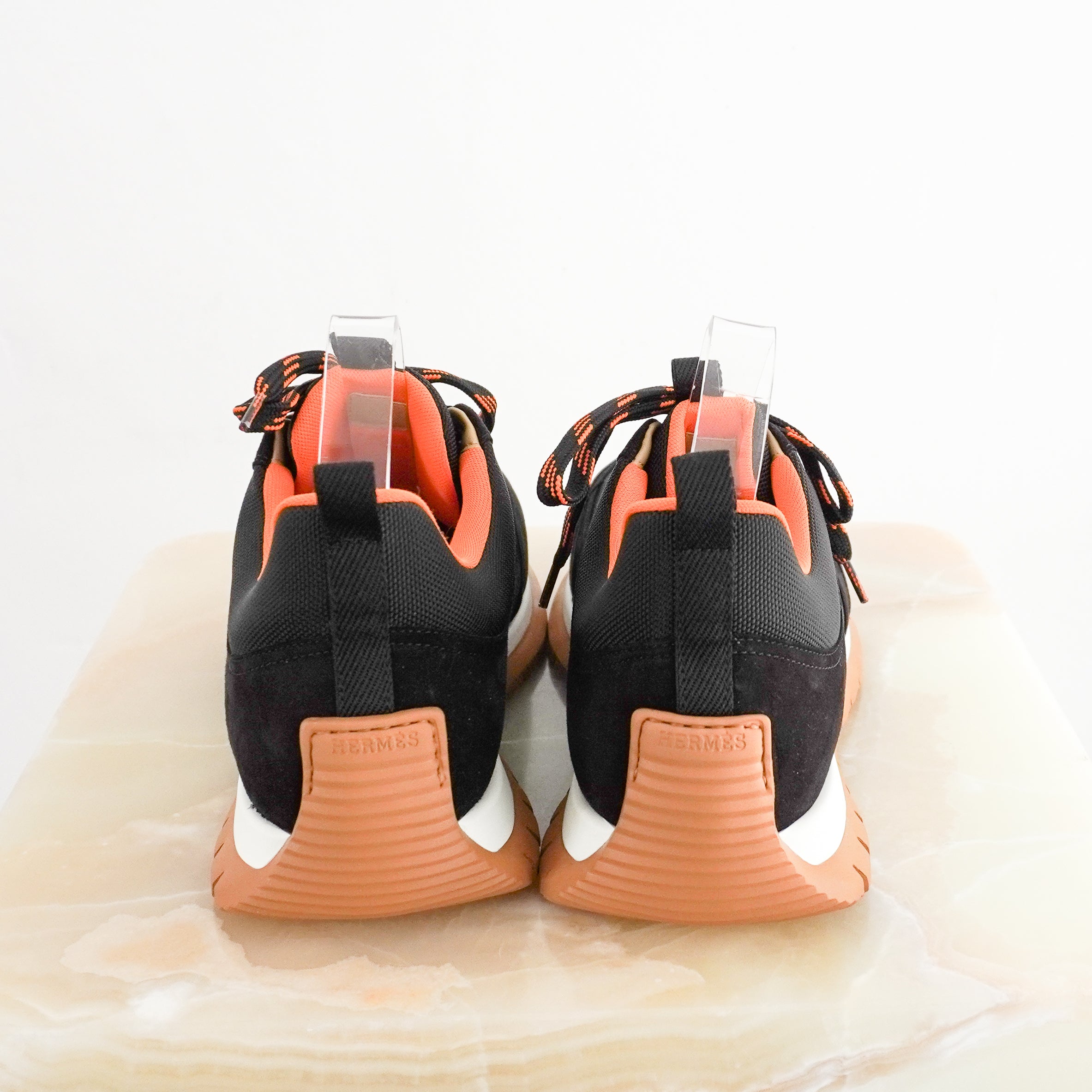 Hermès Jimmy Sneakers in Noir Black back photo chelsea london