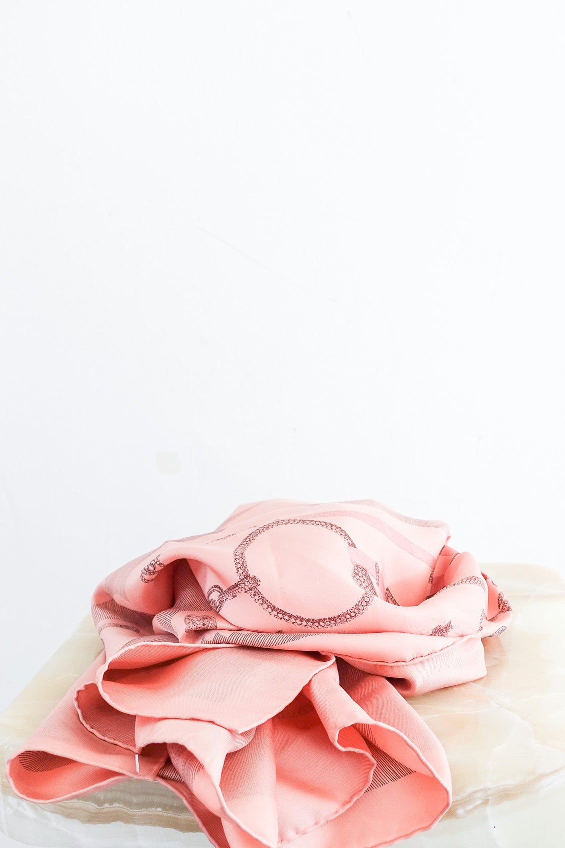Pink silk scarf RRP £450 - Reloved Again