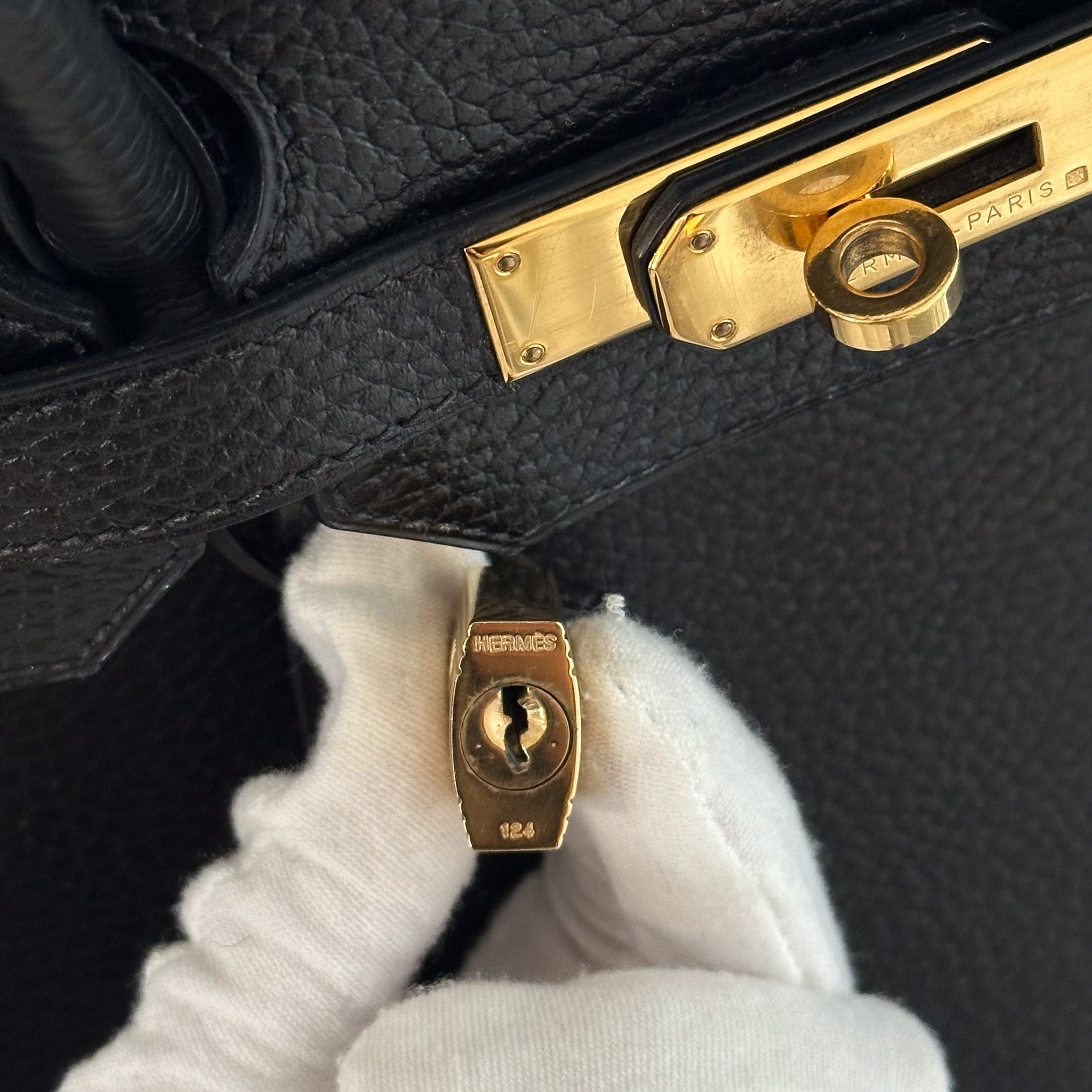 Hérmes Birkin 35 En Cuir Ardennes Noir Retourne with Gold Hardware | Authentic Preloved - Reloved Again