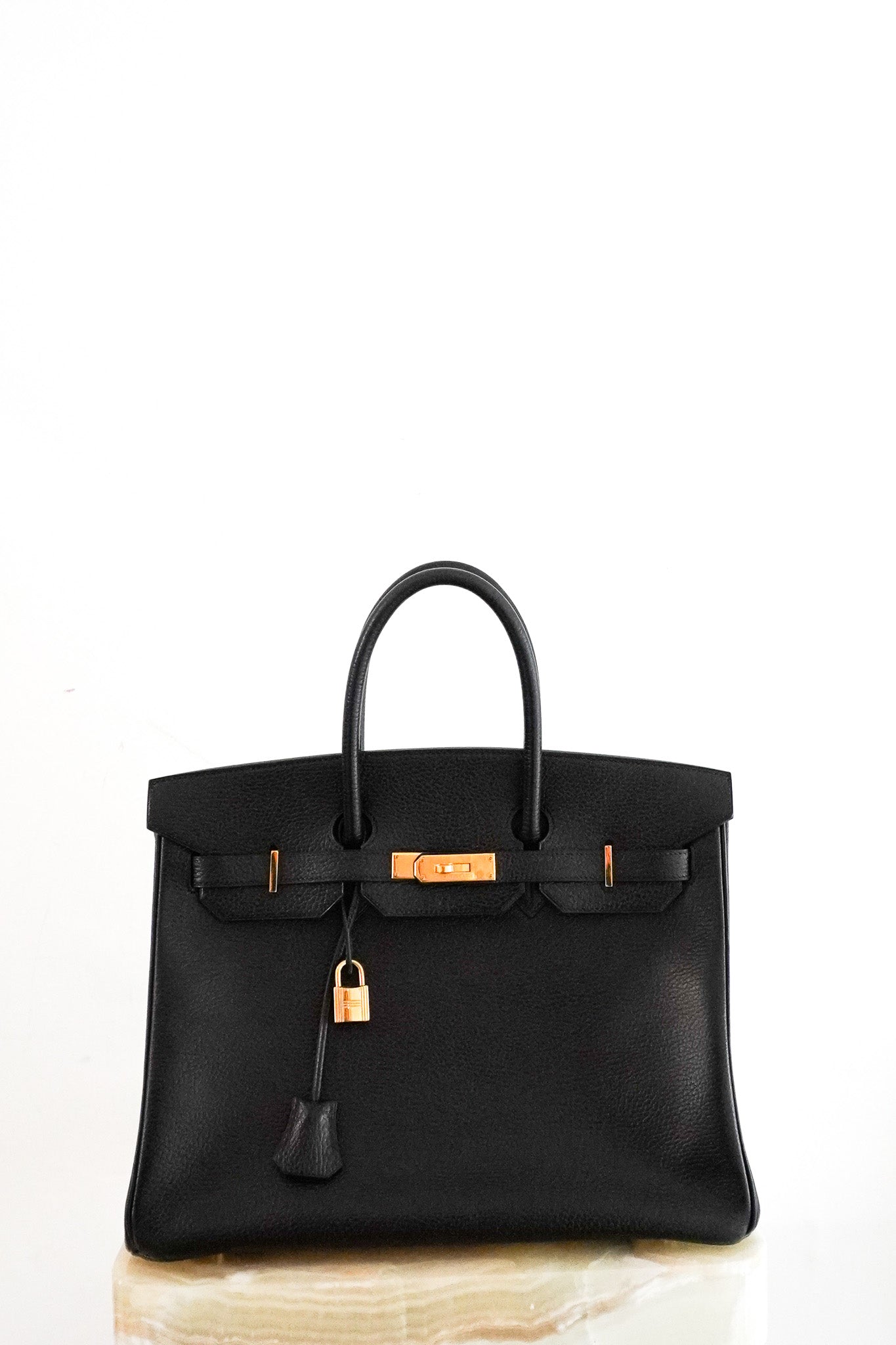 Hérmes Birkin 35 En Cuir Ardennes Noir Retourne with Gold Hardware | Authentic Preloved - Reloved Again
