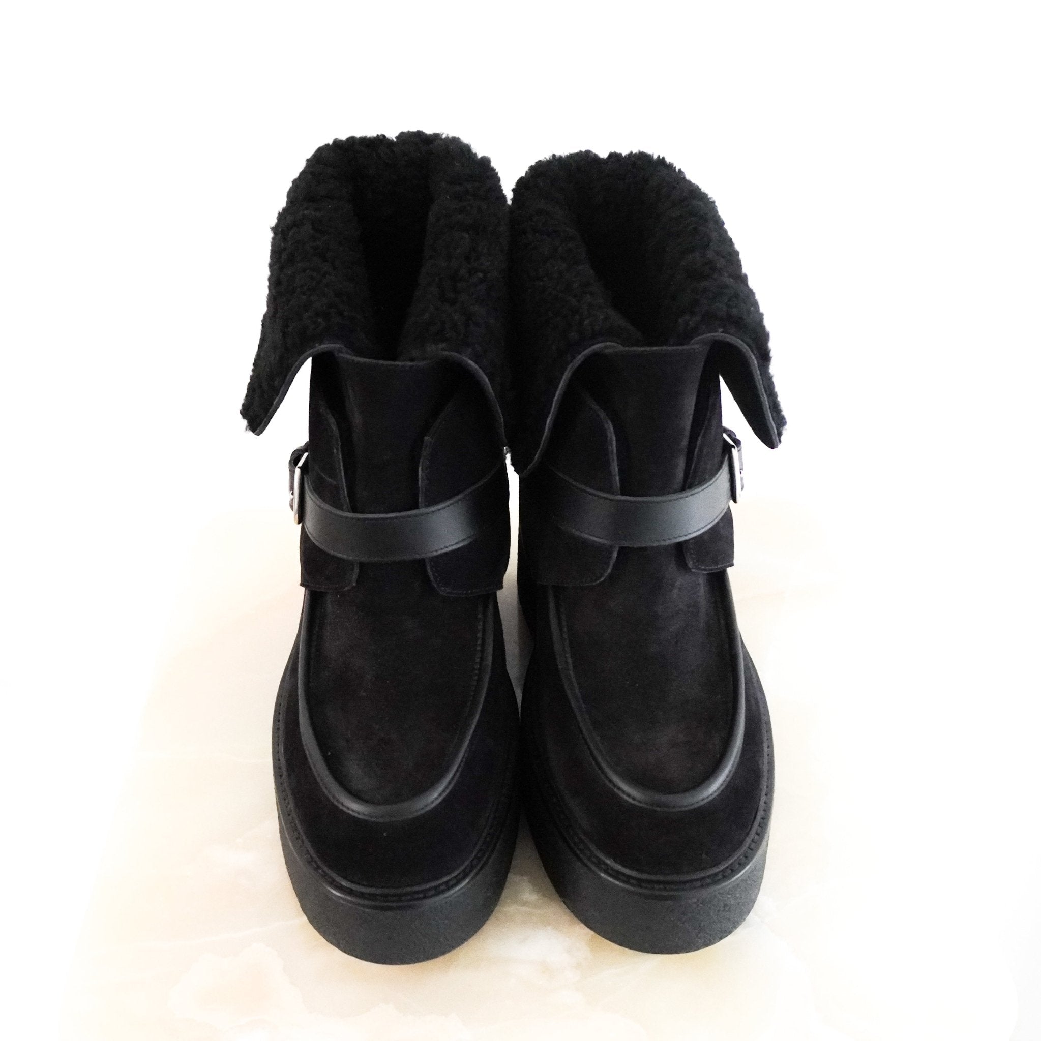 Hermès Hemisphere SUEDE Boots in Noir RRP £1490 | Authentic Preloved - Reloved Again