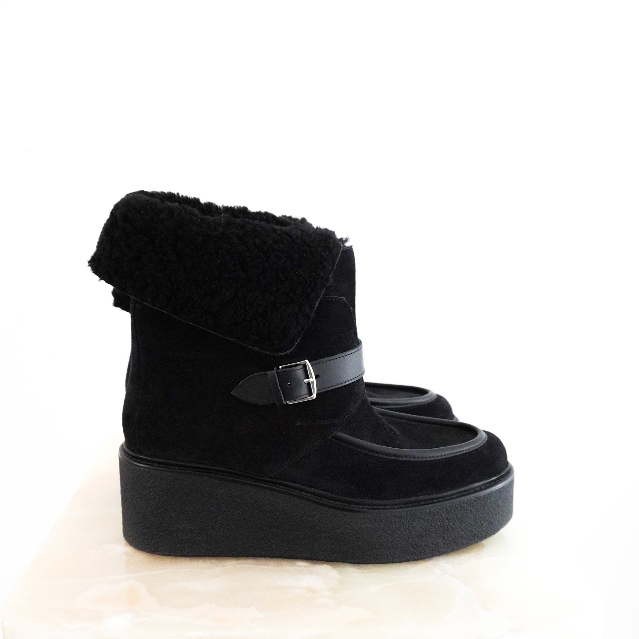 Hermès Hemisphere SUEDE Boots in Noir RRP £1490 | Authentic Preloved - Reloved Again