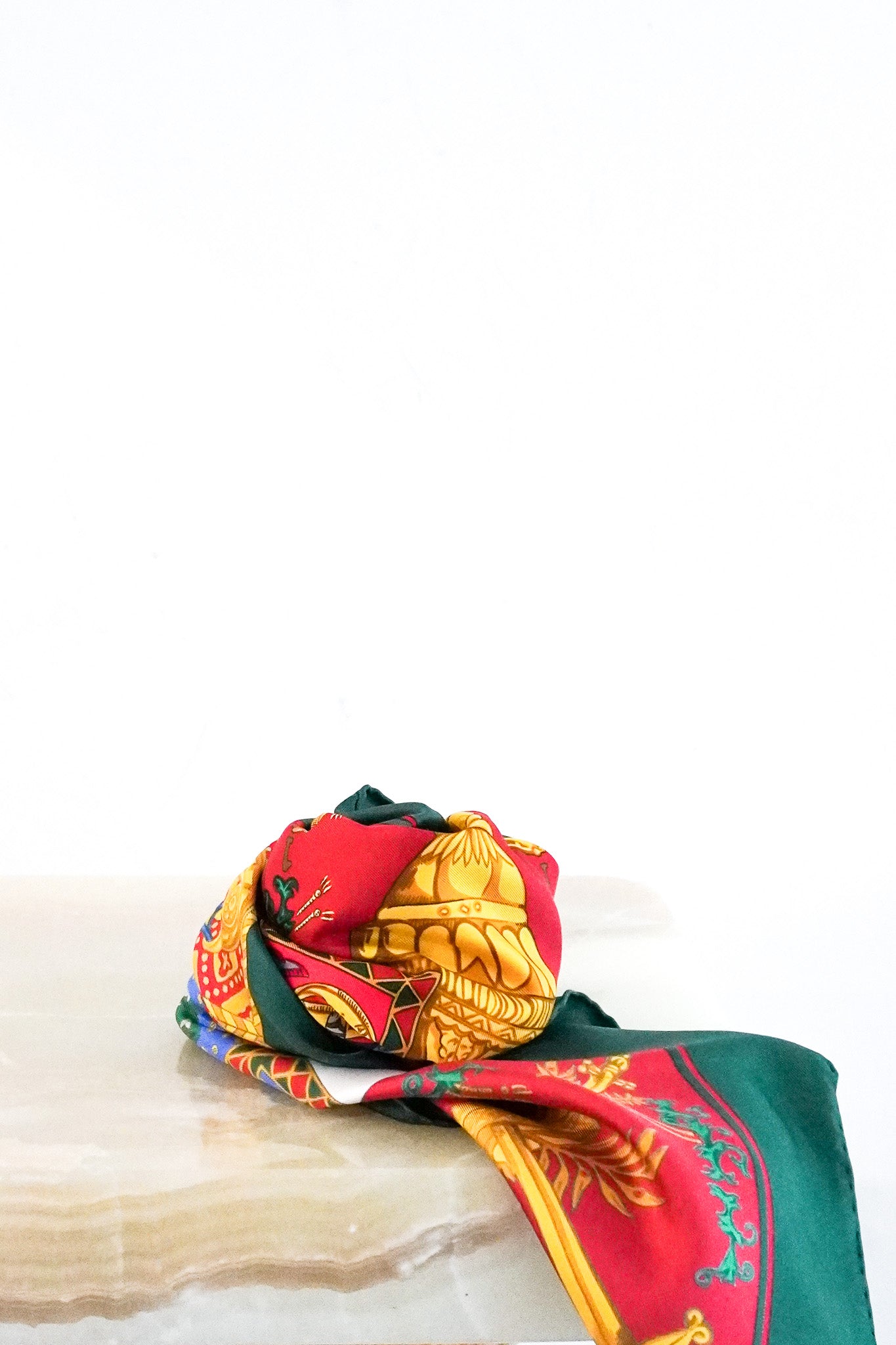 Hermés 'Le Tarot' Silk Printed Scarf RRP £1,130 | Authentic Preloved - Reloved Again