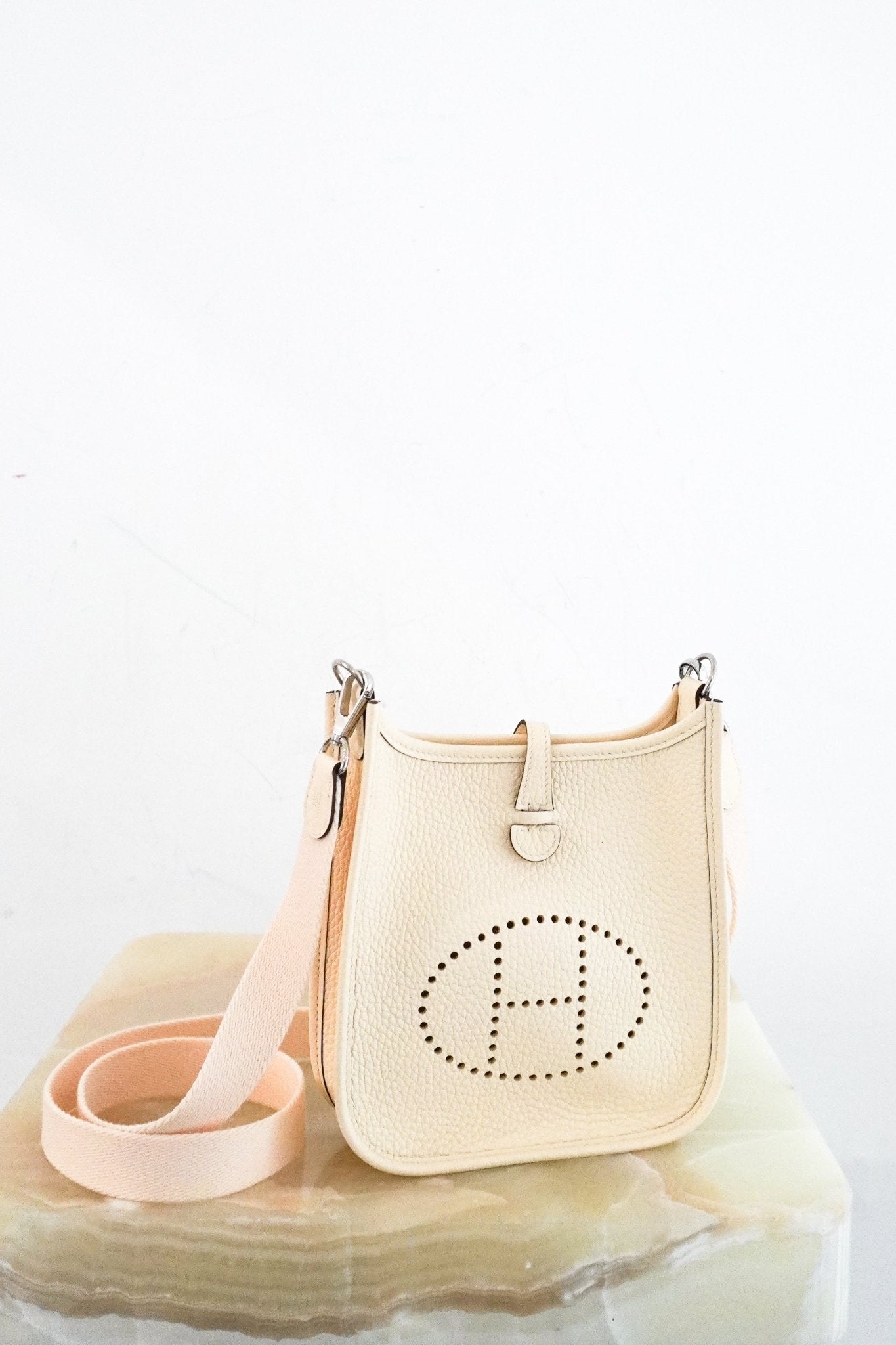 Hermès Mini Evelyne 16 Nata Clemence Crossbody Bag | Authentic Preloved - Reloved Again