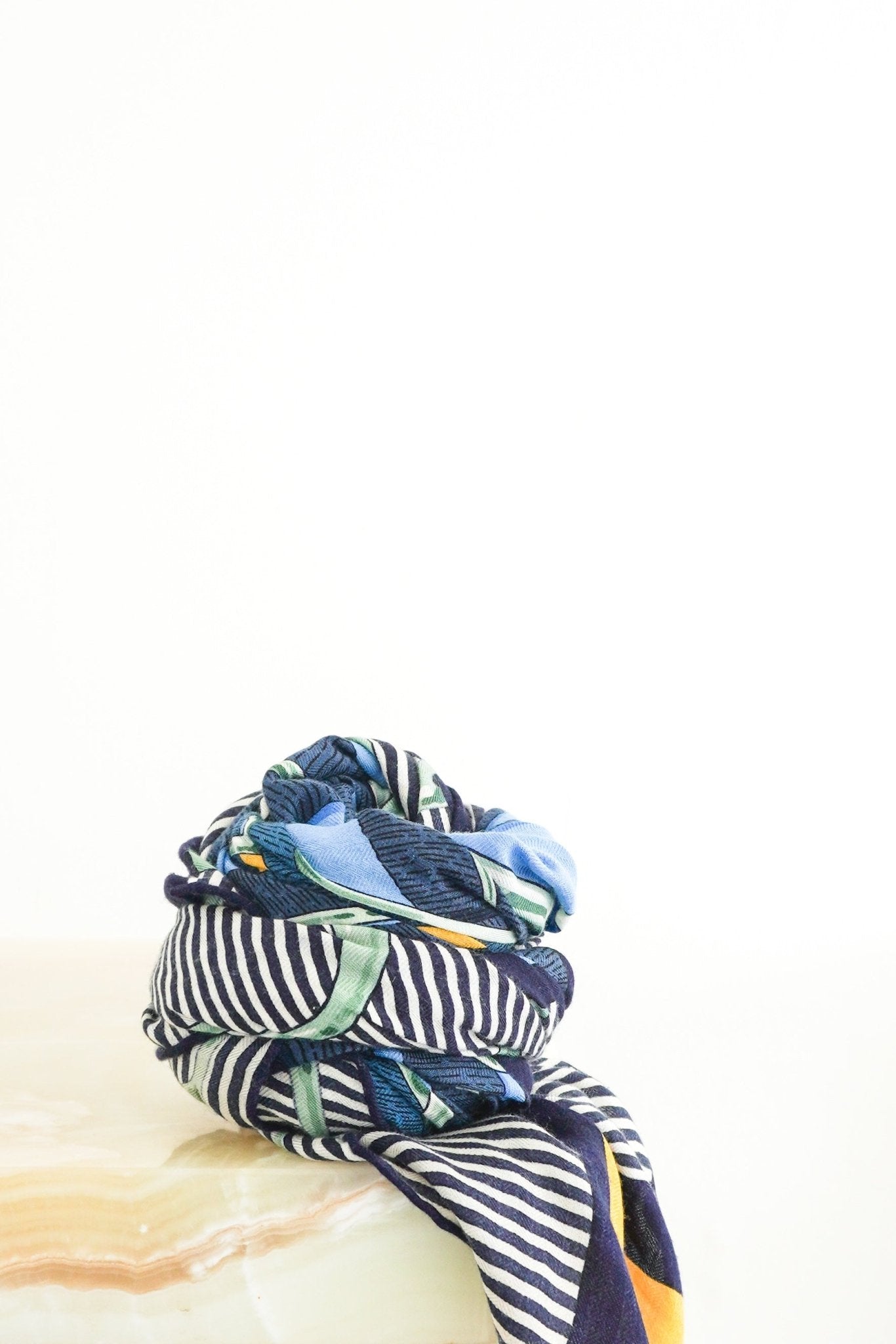 Hermes Mors a Jouets Blue Wool Shawl £1200 | Authentic Preloved FINAL SALE - Reloved Again