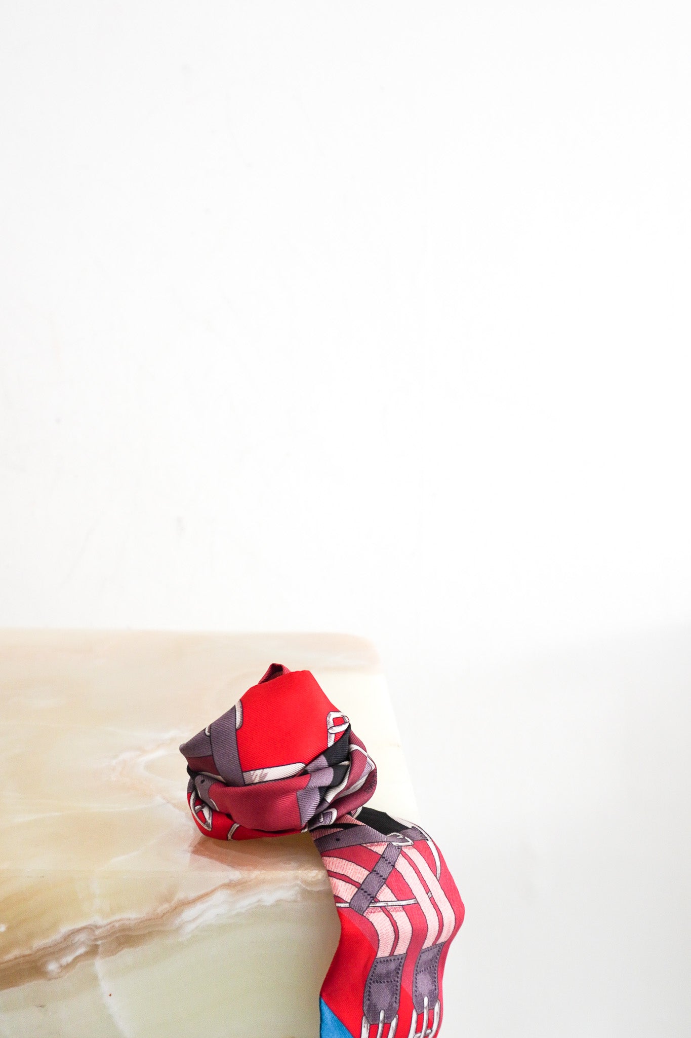 Hermes Silk Printed Buckle Twilly Scarf RRP £191 | Authentic Preloved - Reloved Again