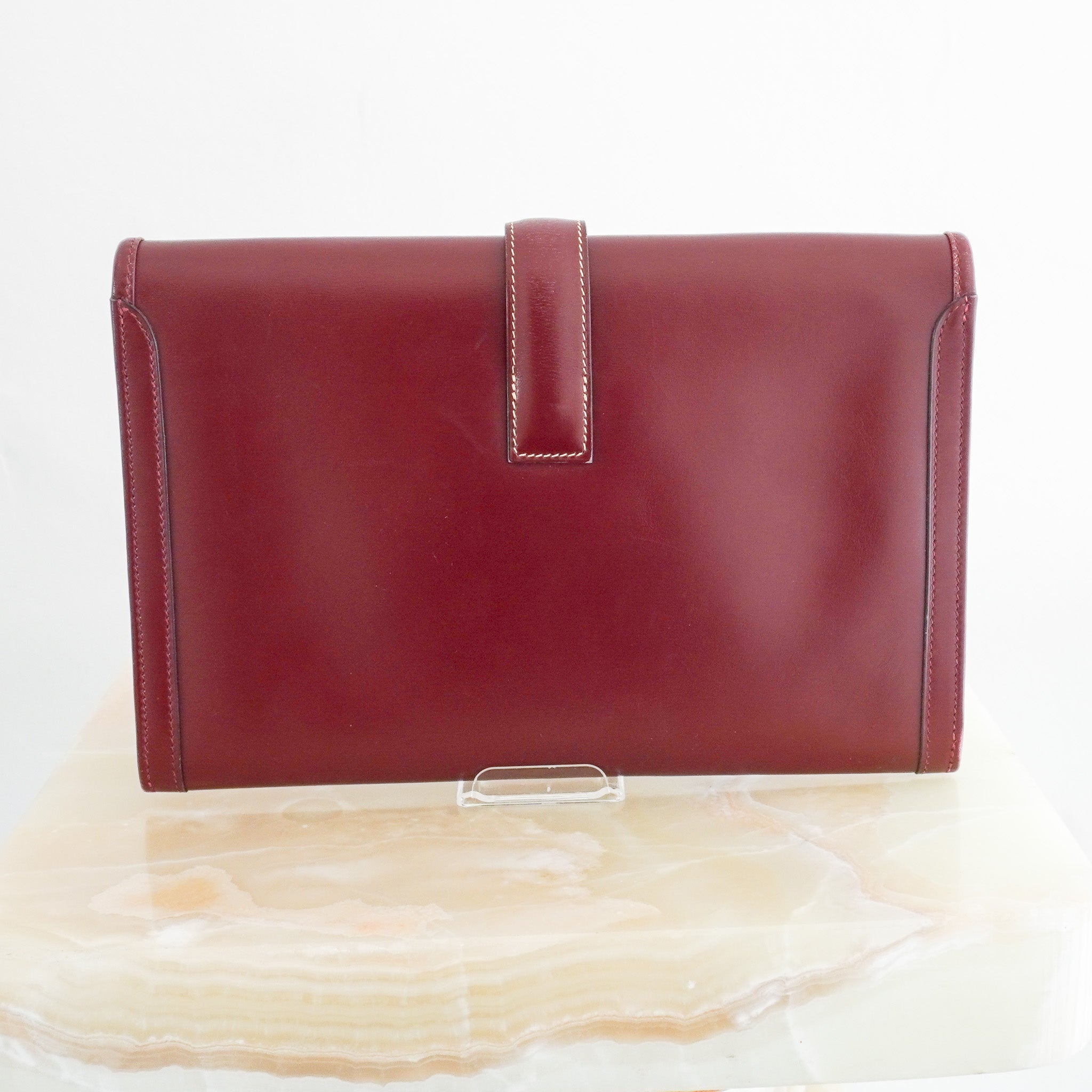 Hermes Jige 29 Clutch in Rouge H | Authentic Preloved - Reloved Again