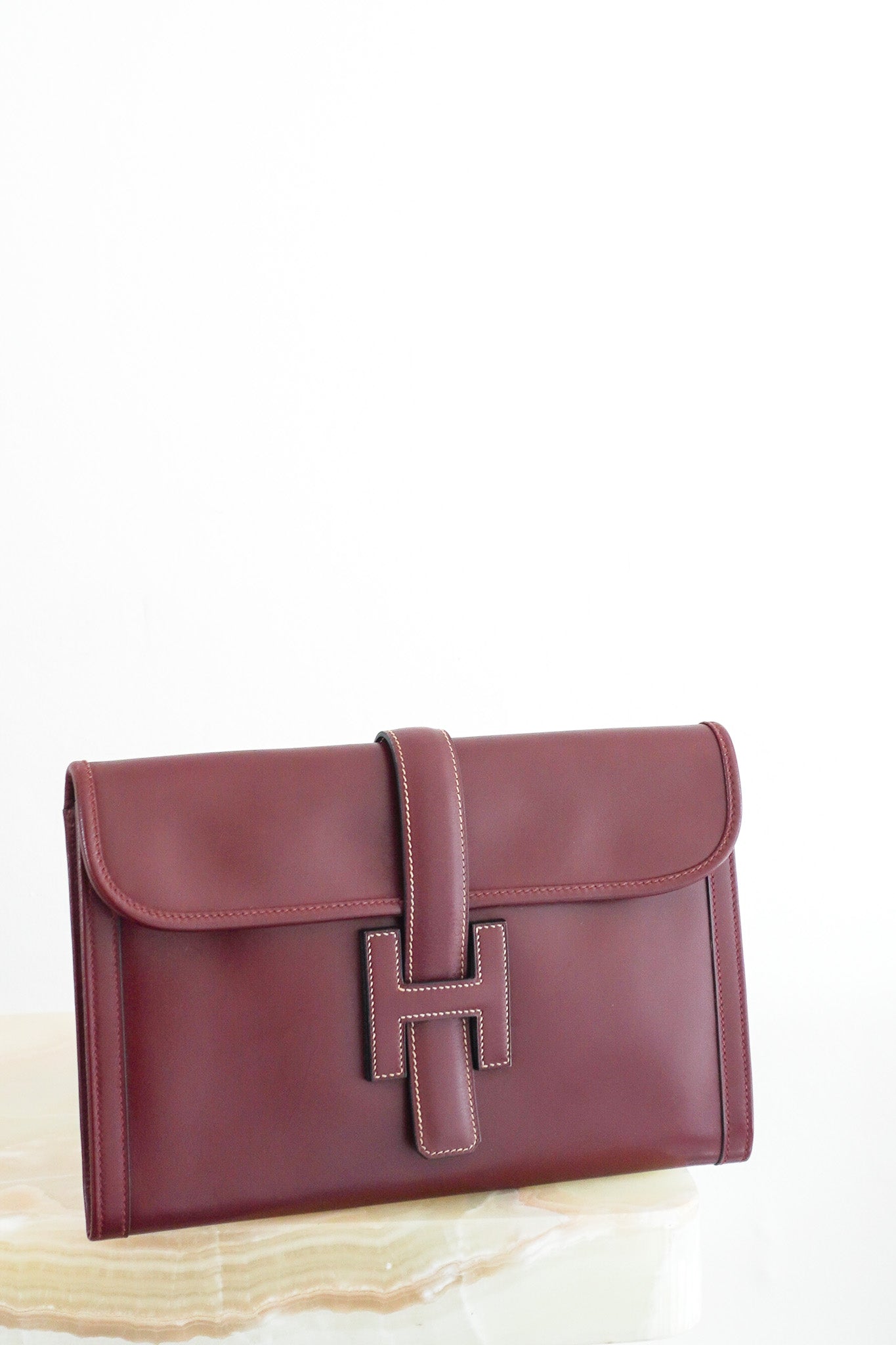 Hermes Jige 29 Clutch in Rouge H | Authentic Preloved - Reloved Again