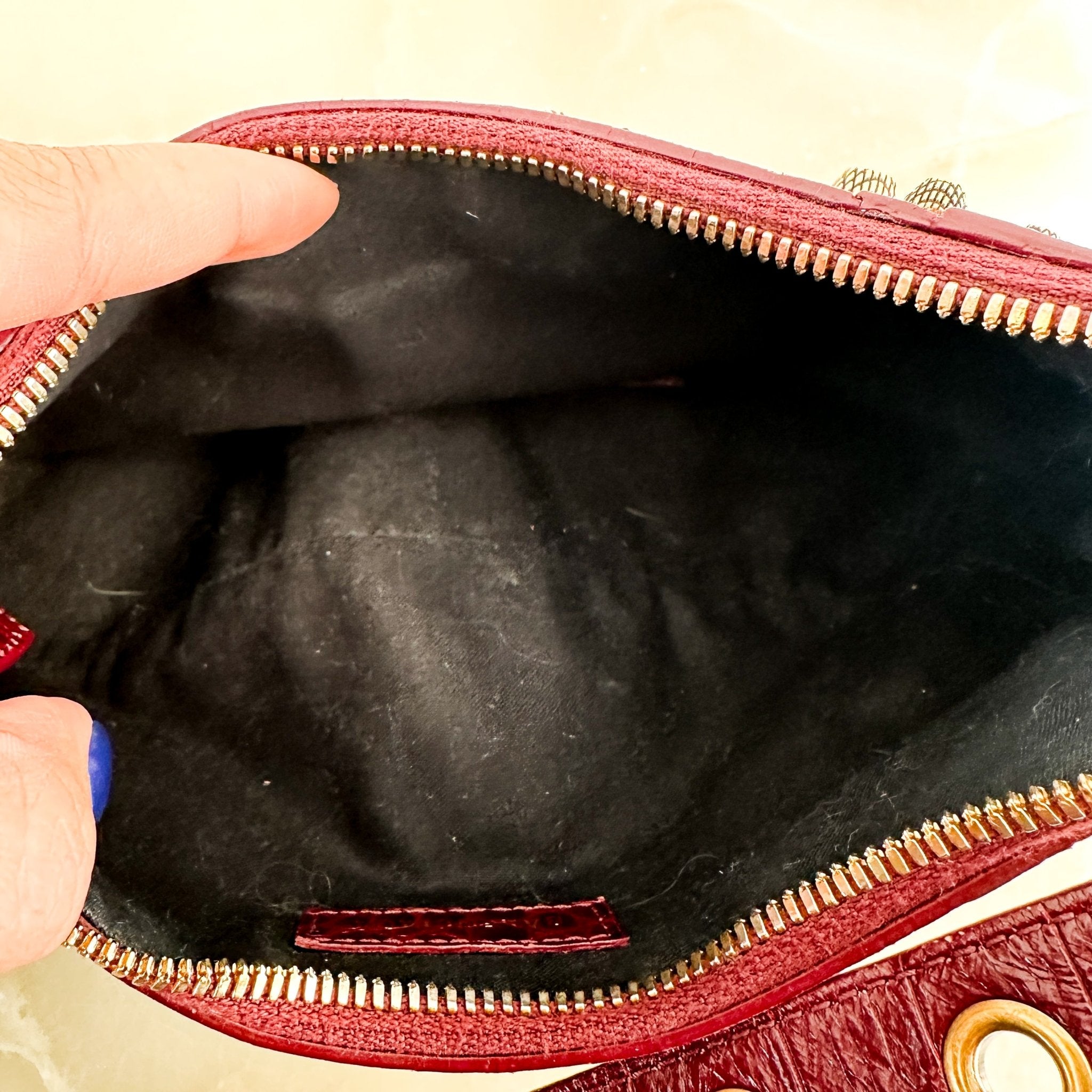 Balenciaga Burgundy XS Cargoyle Bag RRP £1890 | Authentic Preloved - Reloved Again