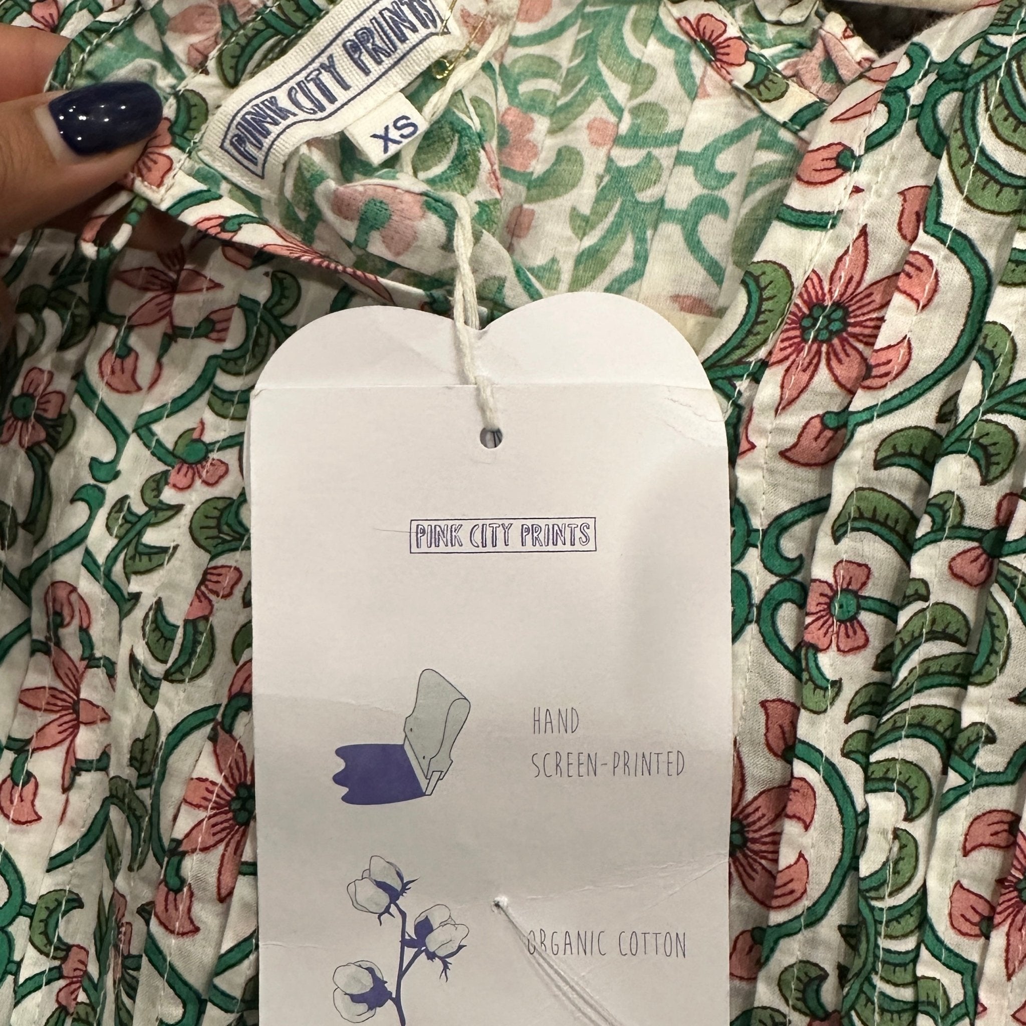 NEW Pink City Prints Green Savannah Dress RRP £170 | Authentic Preloved - Reloved Again