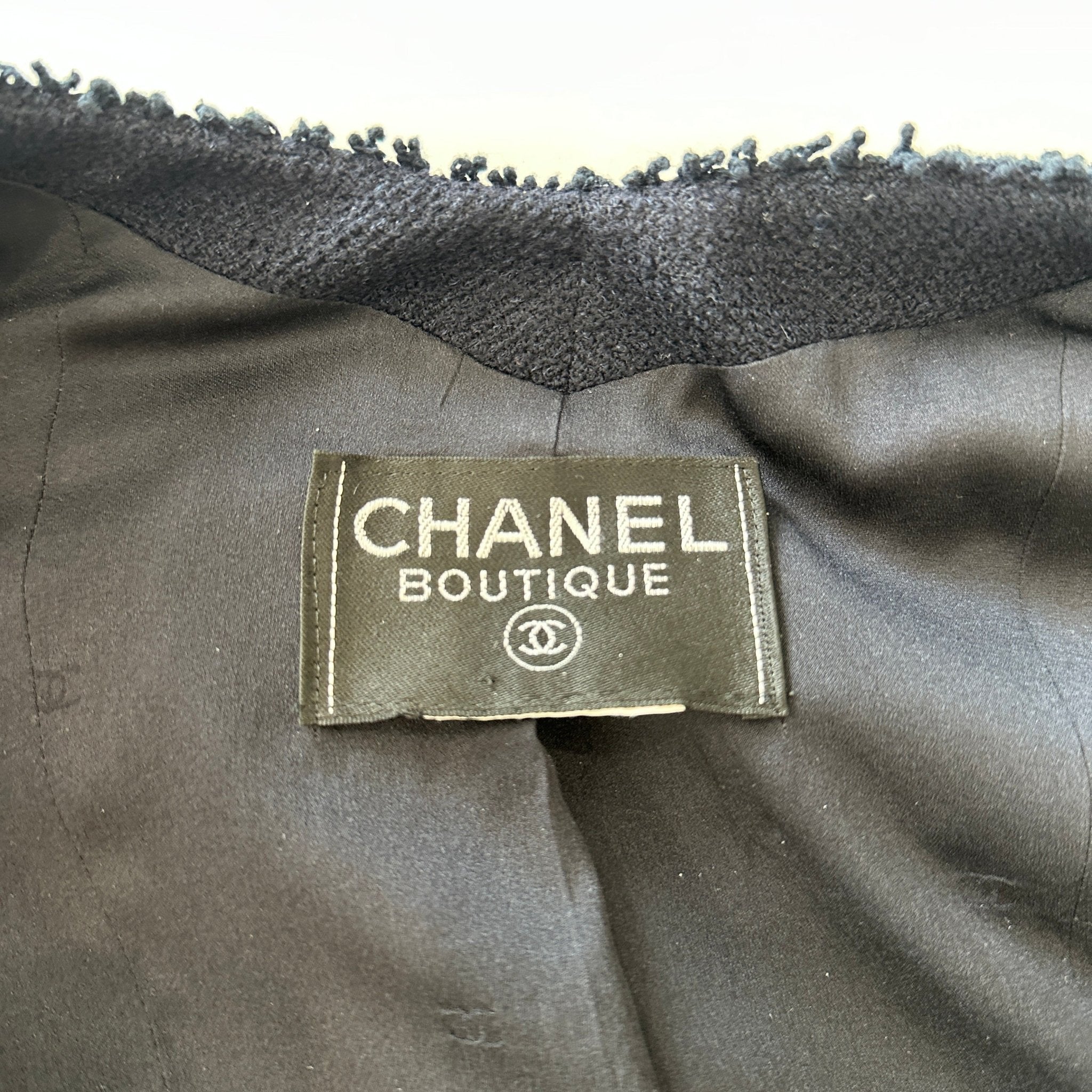 Chanel Tweed Navy Jacket RRP £4000 | Authentic Preloved - Reloved Again