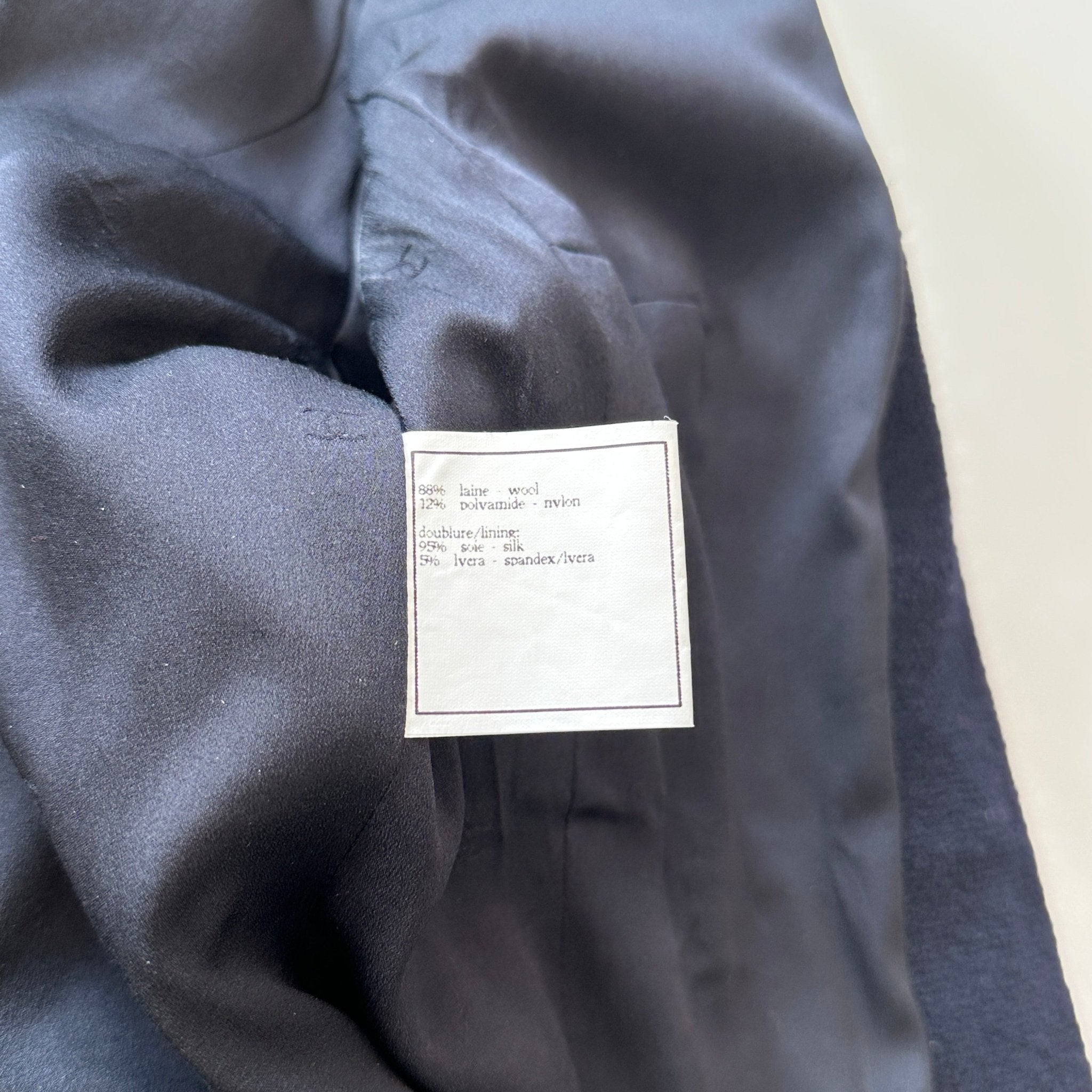 Chanel Tweed Navy Jacket RRP £4000 | Authentic Preloved - Reloved Again