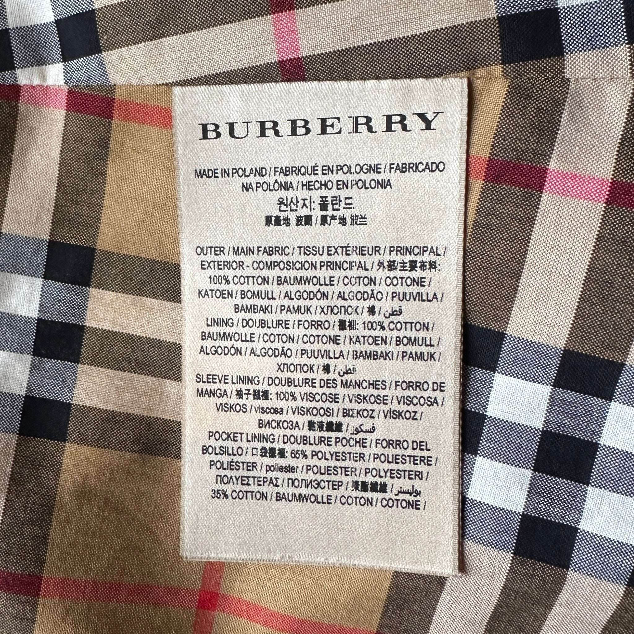 Burberry Beige Cotton Trench Coat RRP £1500 | Authentic Preloved