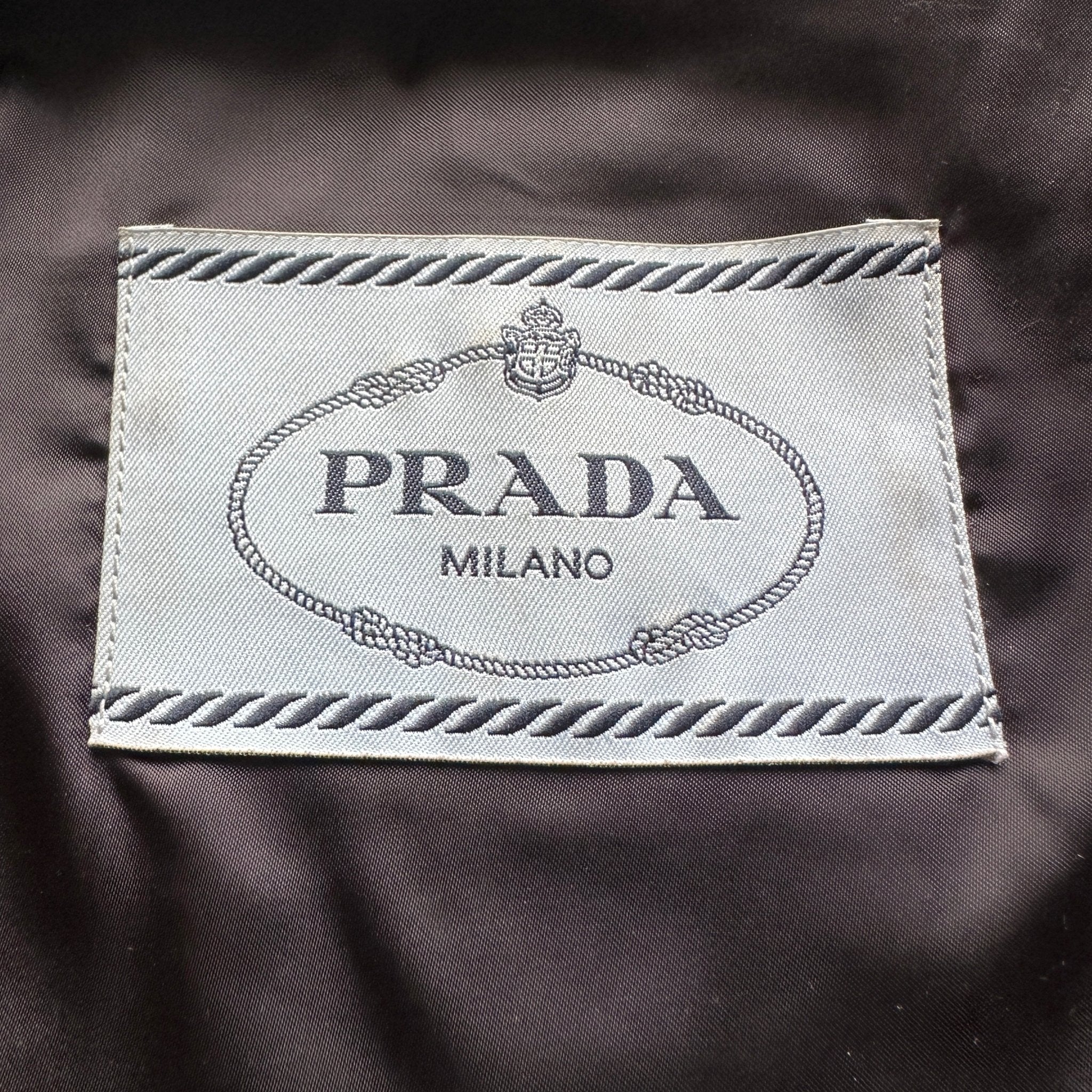 Prada Black Leather Jacket RRP £3000 | Authentic Preloved