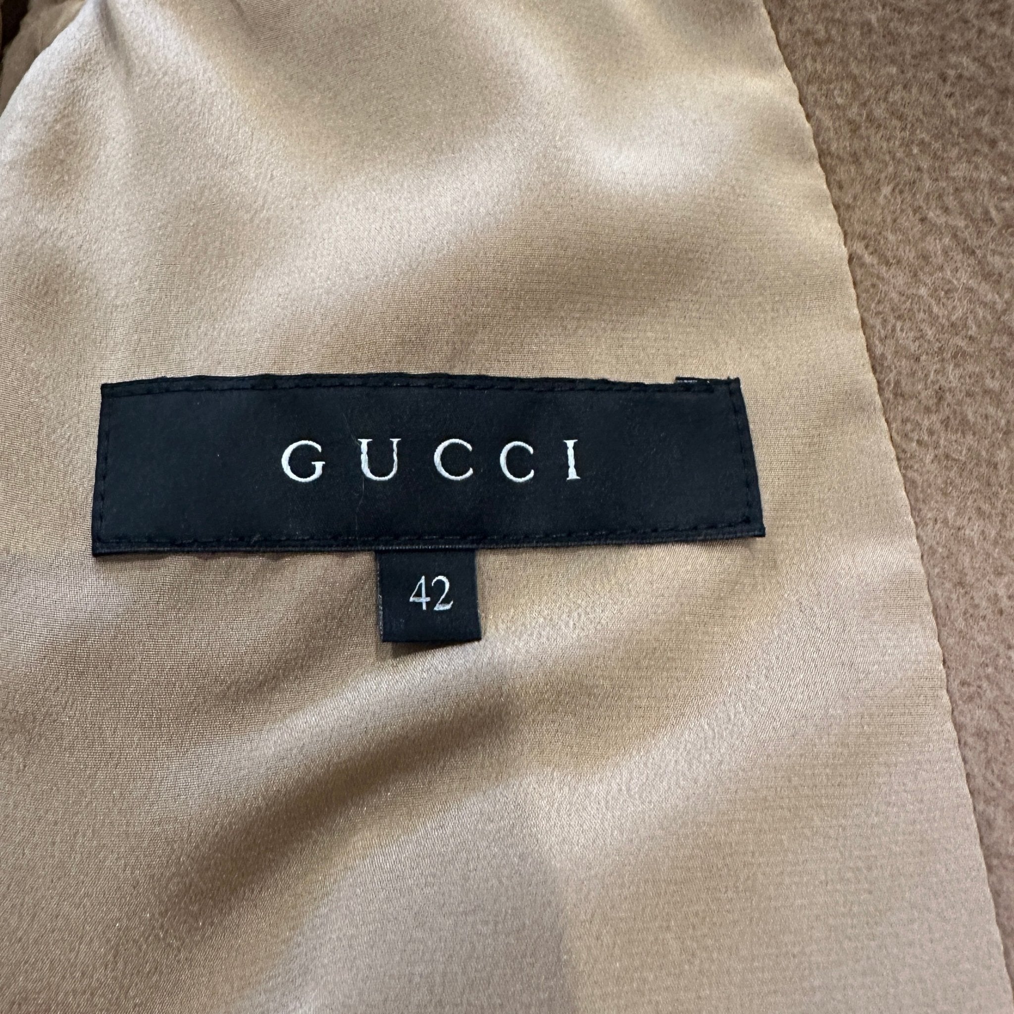 Gucci Beige Camel Coat RRP £2000 | Authentic Preloved - Reloved Again