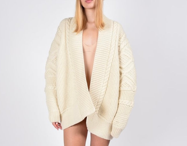 Wool Beige Cardigan RRP £450