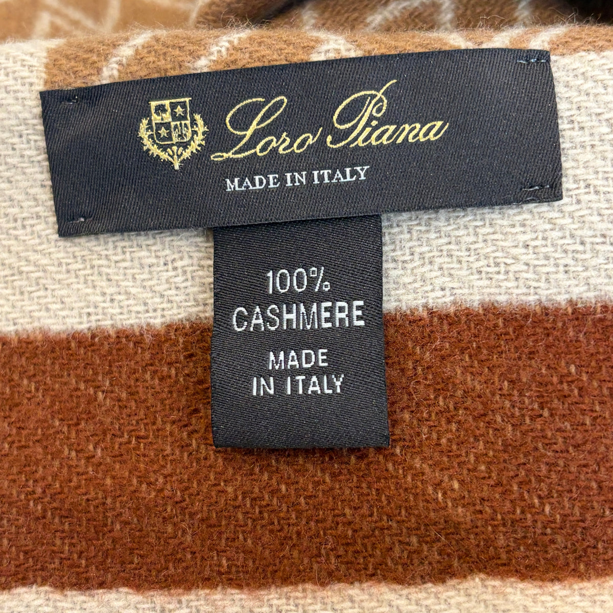 Loro Piana Monogram Jacquard Cashmere (RRP £750) | Authentic Preloved FINAL SALE