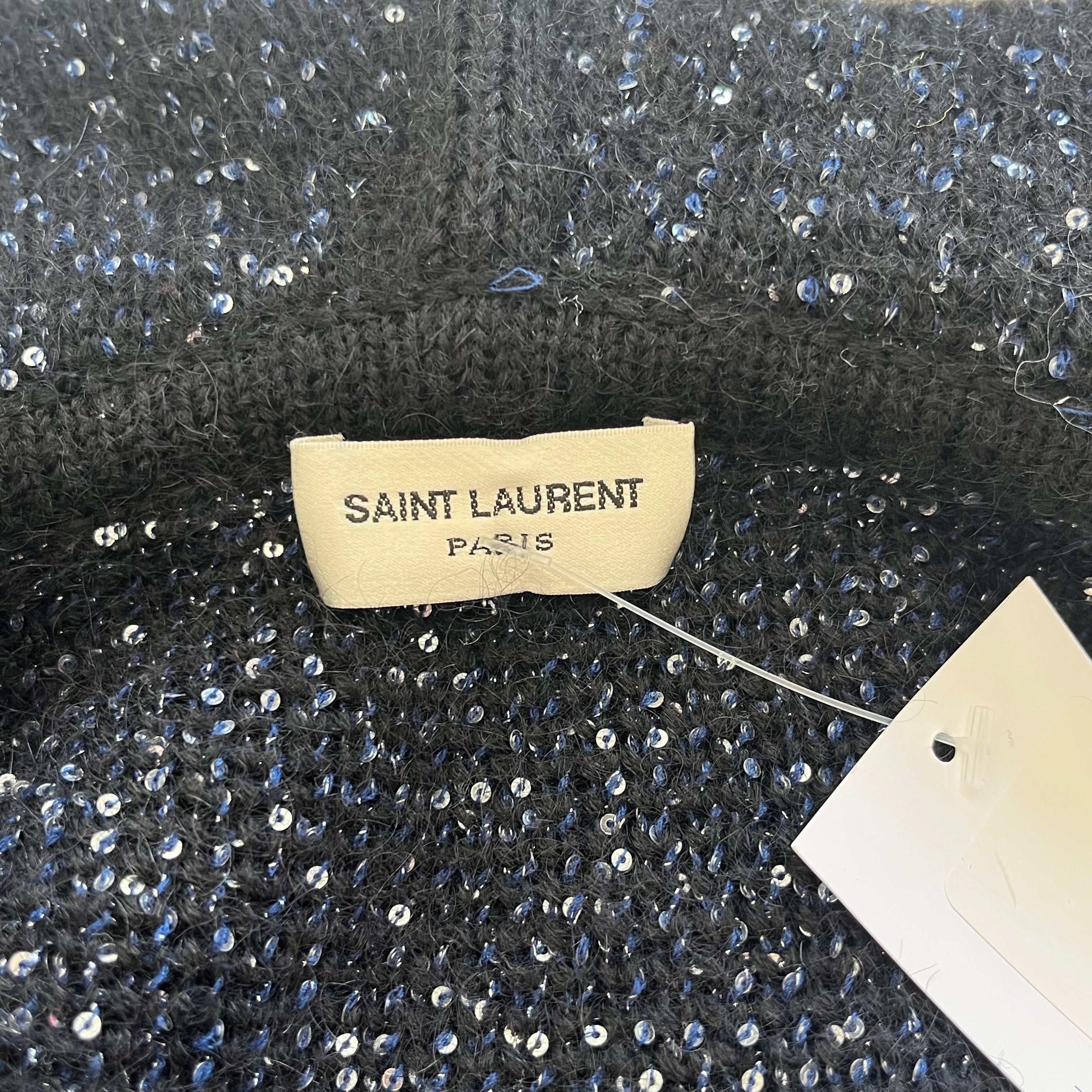 NWT Saint Laurent Knitted Sequin Jacket | Authentic Preloved