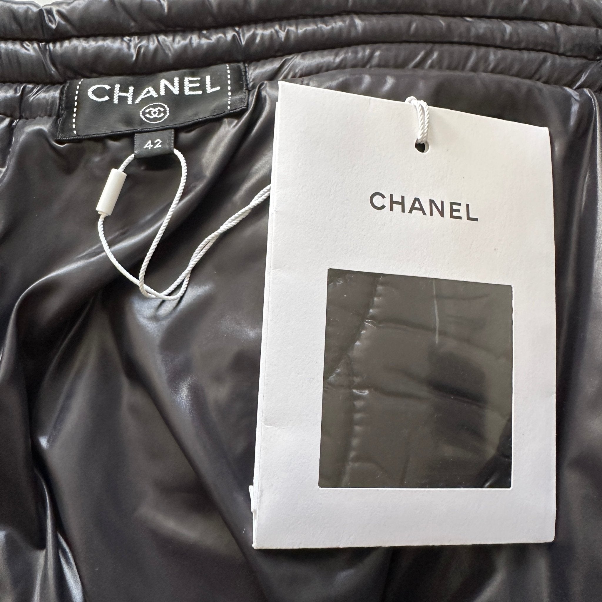 NEW Chanel Black Padded Camelia Skirt RRP £2200 | Authentic Preloved - Reloved Again