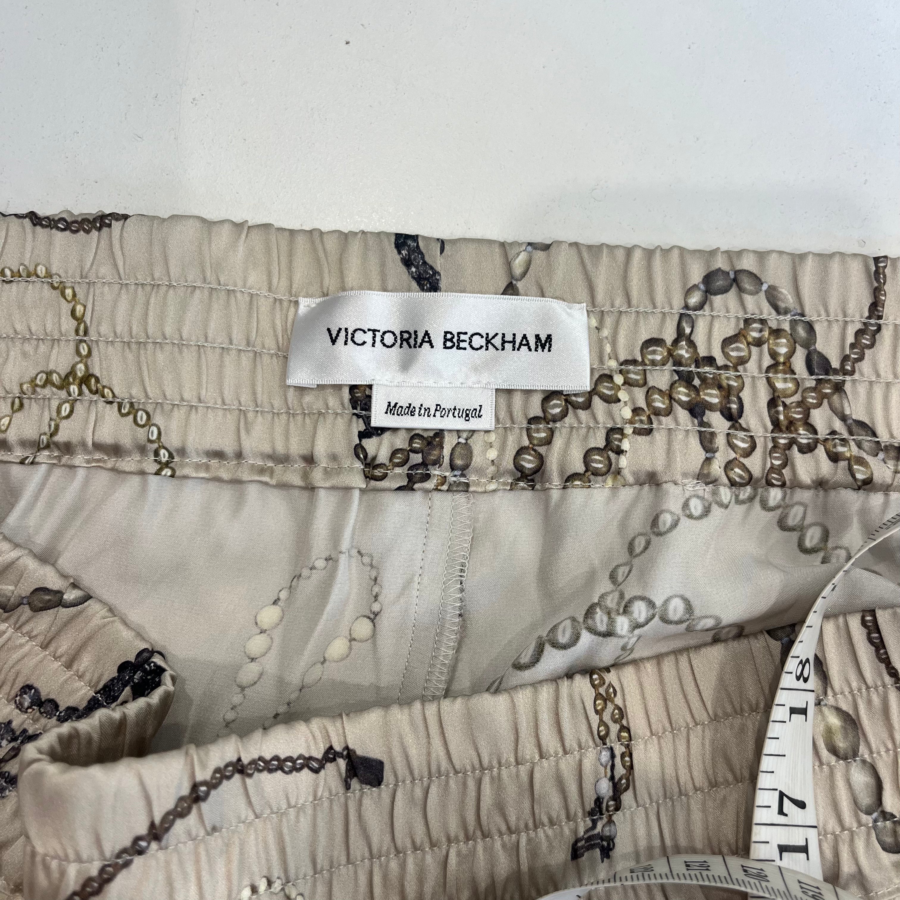 Victoria Beckham Silk Patterned Trousers (RRP £1000) | Authentic Preloved