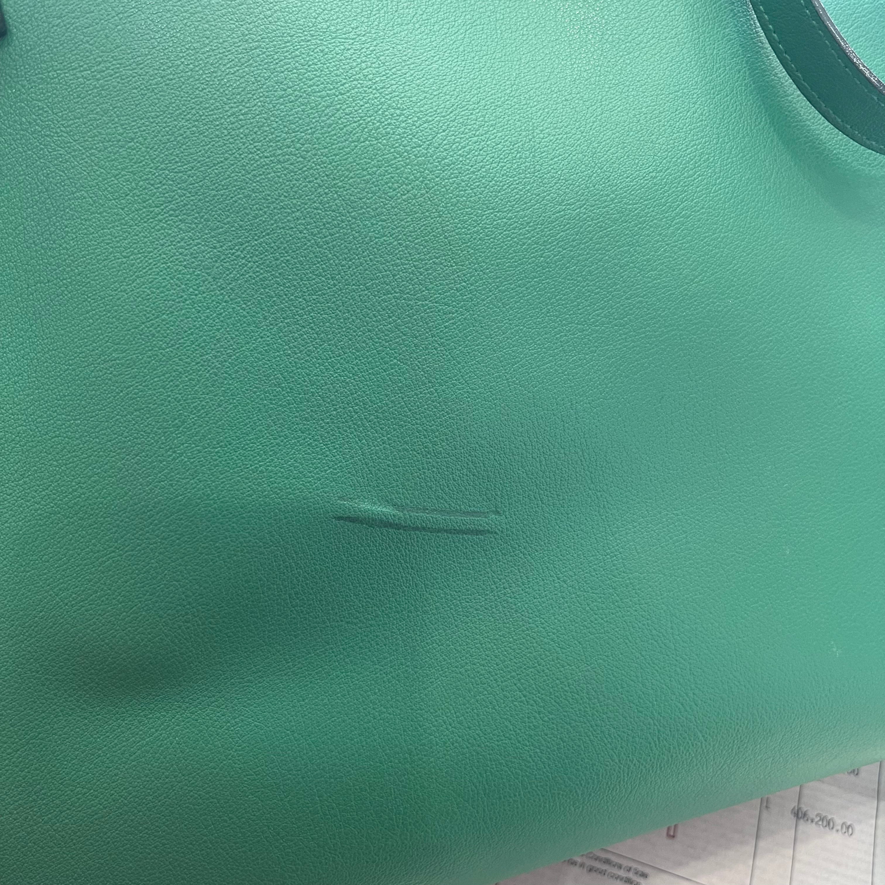Saint Laurent East West Green shopping tote bag RRP £1115  | Authentic Preloved [final sale]