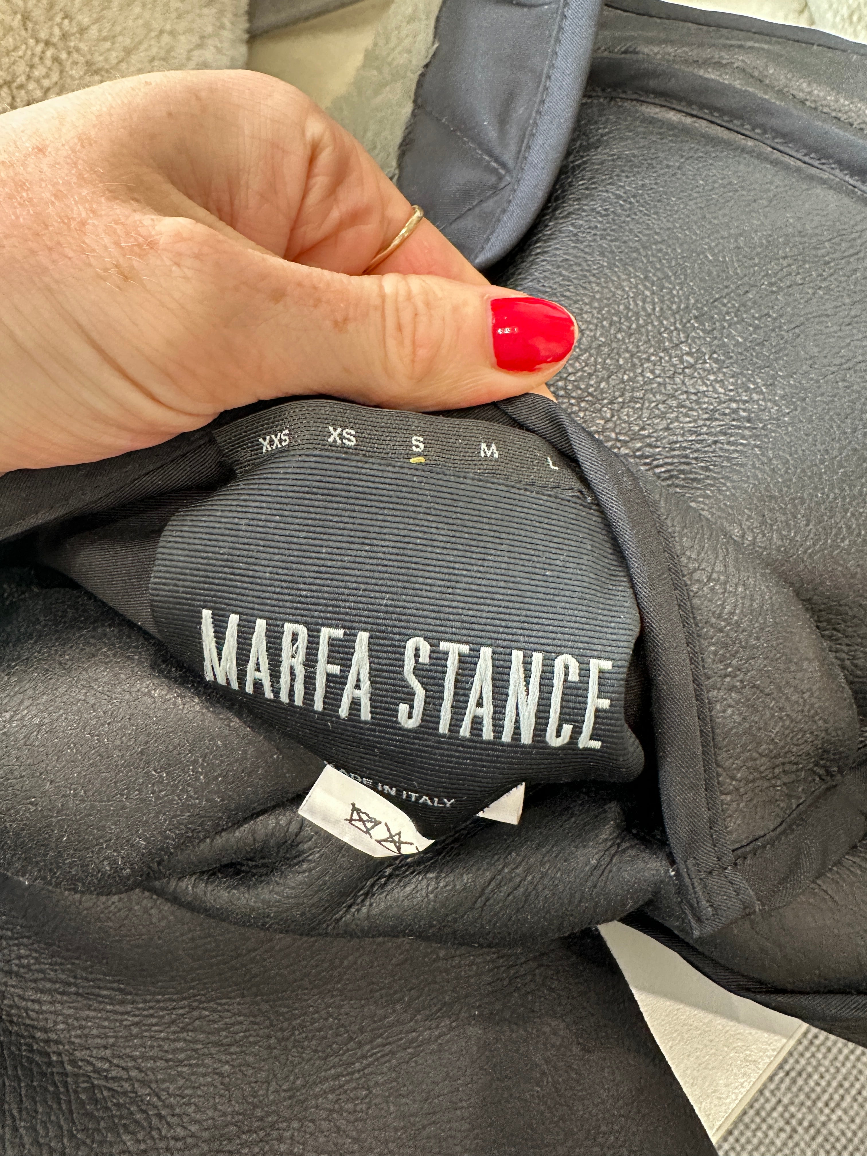 Marfa Stance Lambskin Reversible Coat RRP £2.8k | Authentic Preloved
