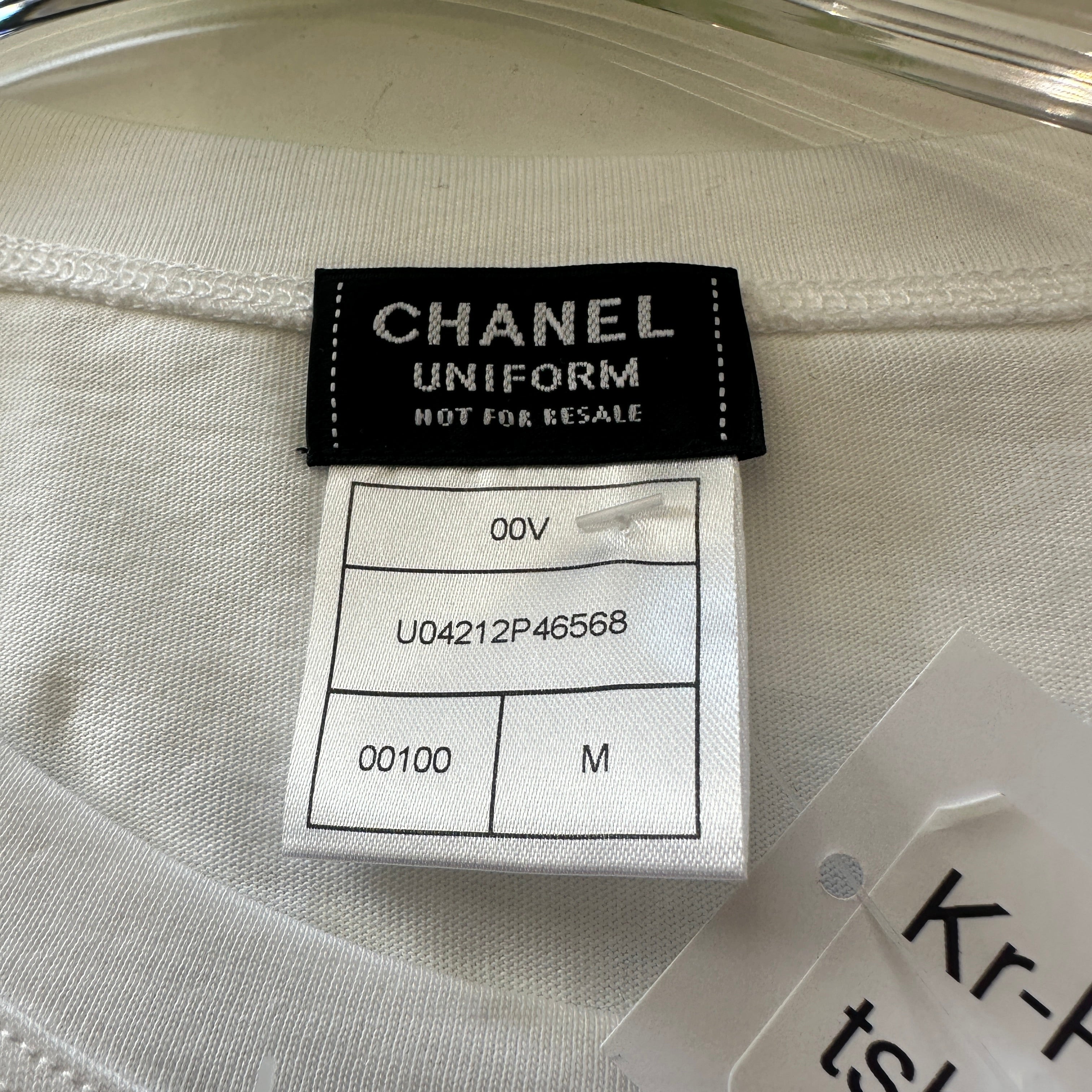 Chanel White CC Crystal T-Shirt | Authentic Preloved
