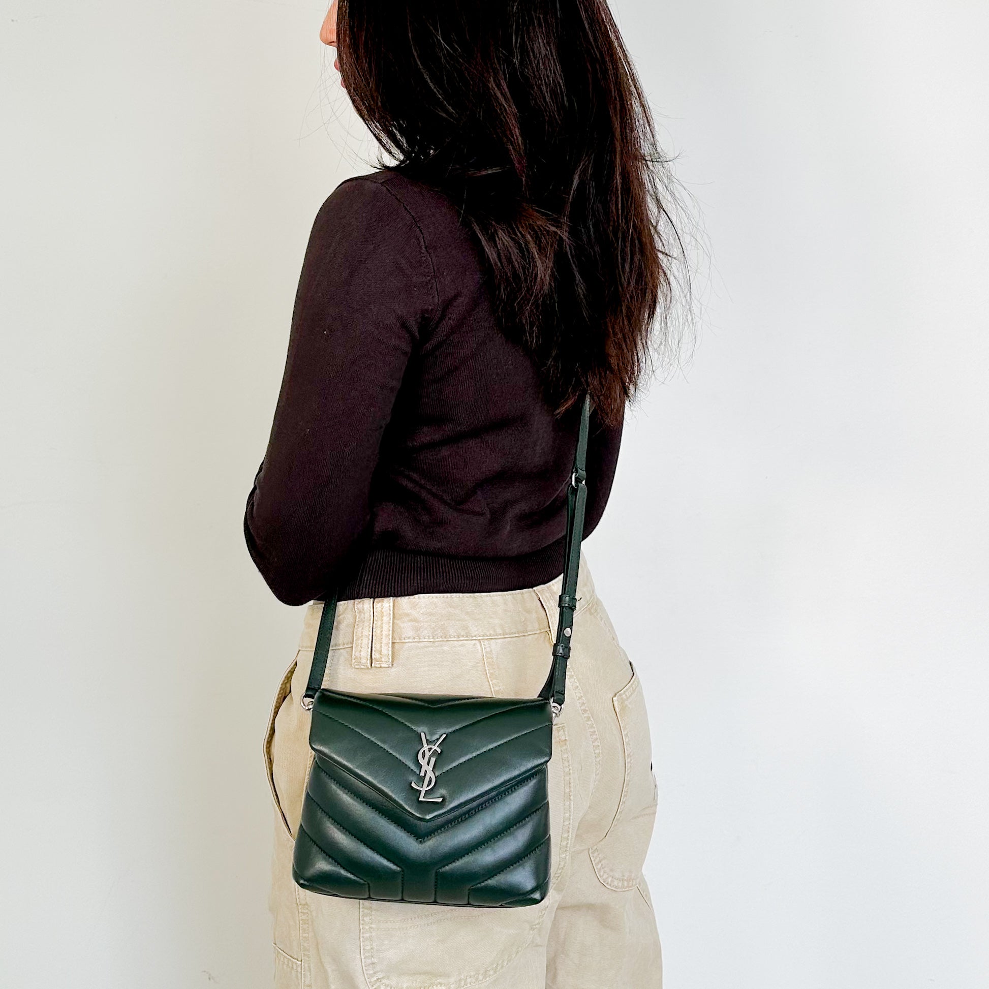 Saint Laurent Small Green Lou Lou Toy Bag RRP £1,275 | Authentic Preloved - Reloved Again