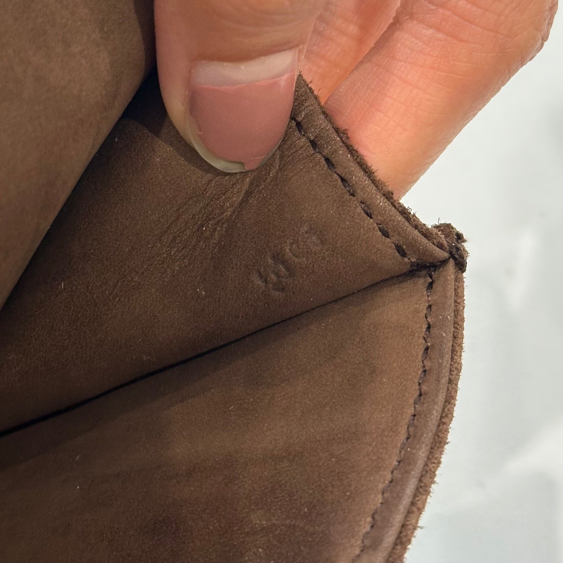 Hermes Rio brown Suede Clutch | Authentic Preloved