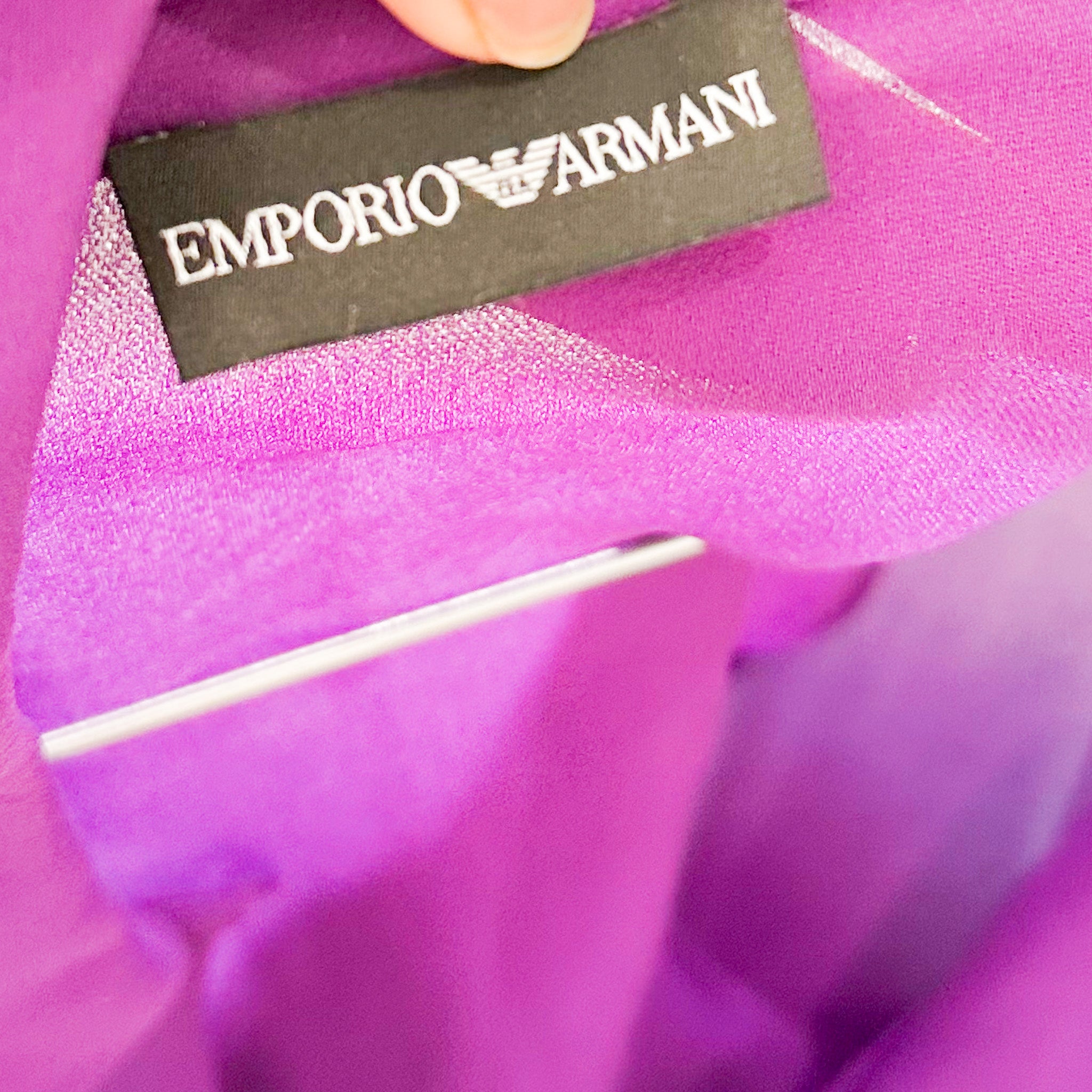 Emporio Armani Purple Silk Blouse | Authentic Preloved - Reloved Again